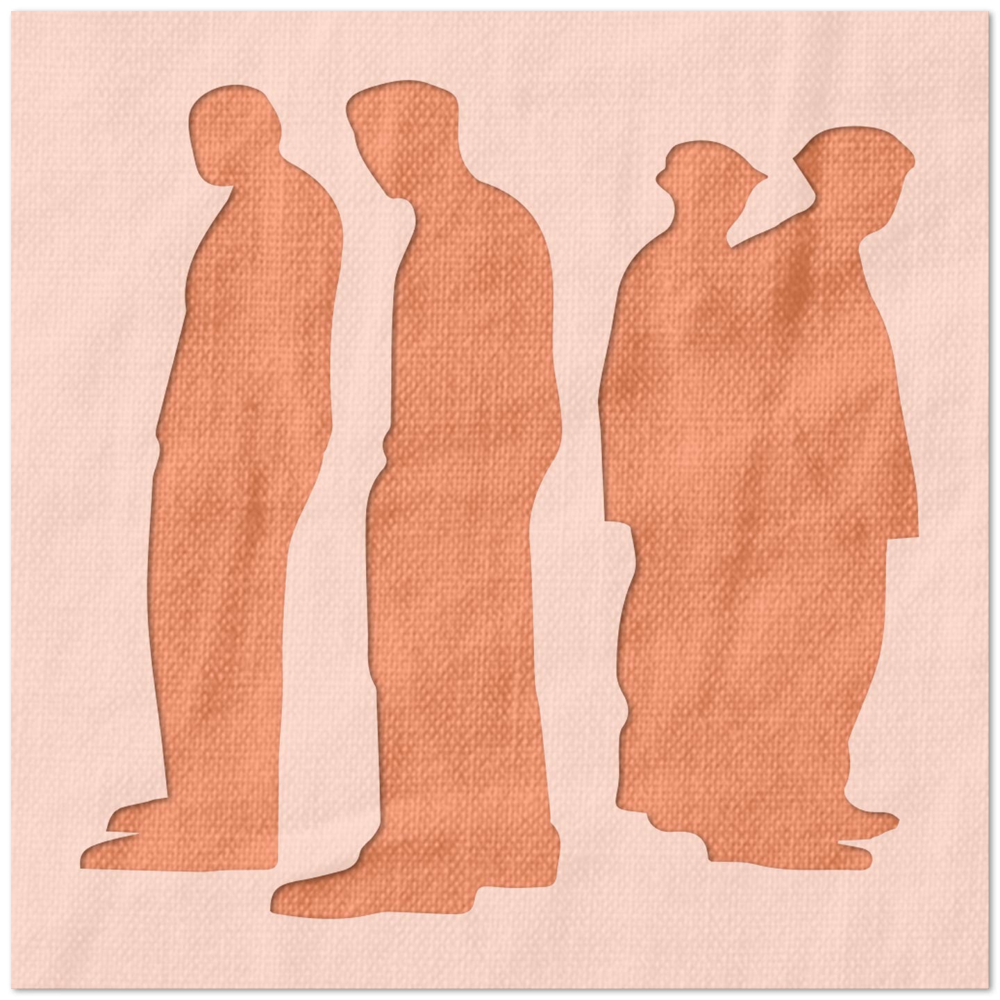 Standing Men Stencil