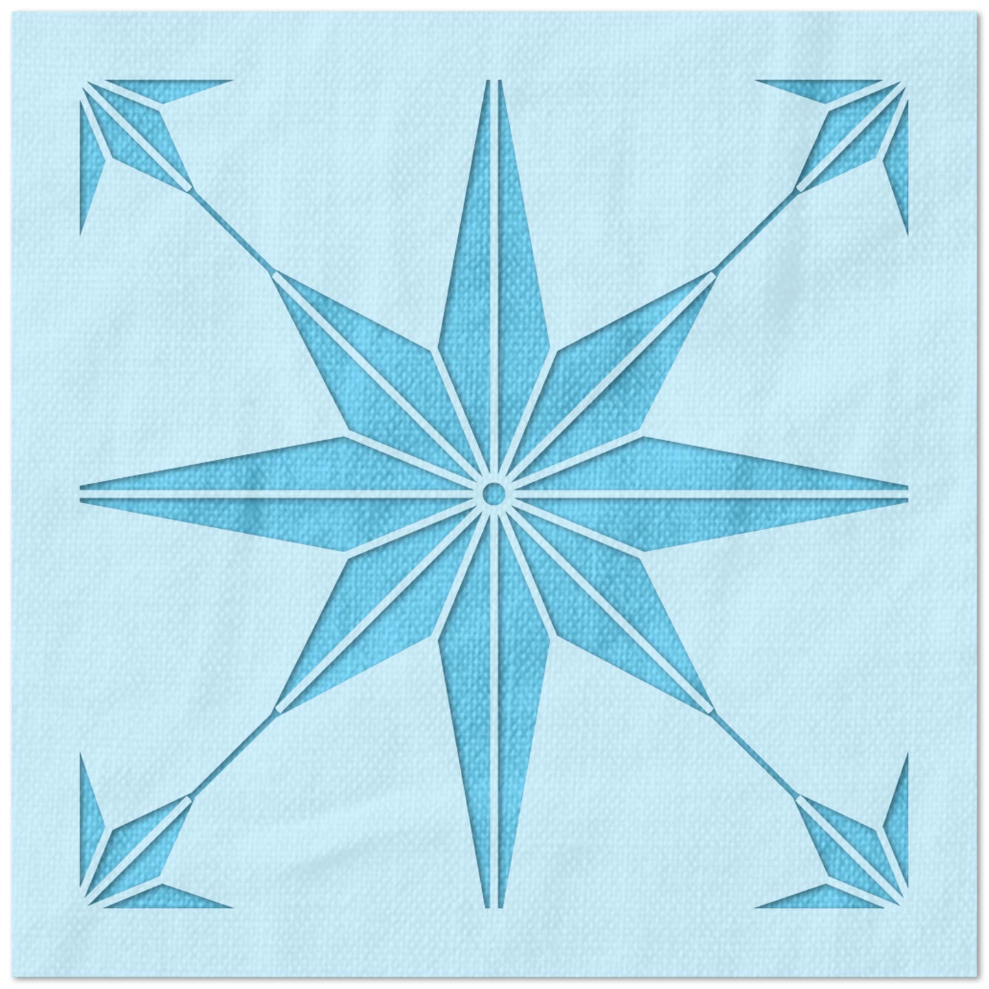 Star Tile Pattern Stencil
