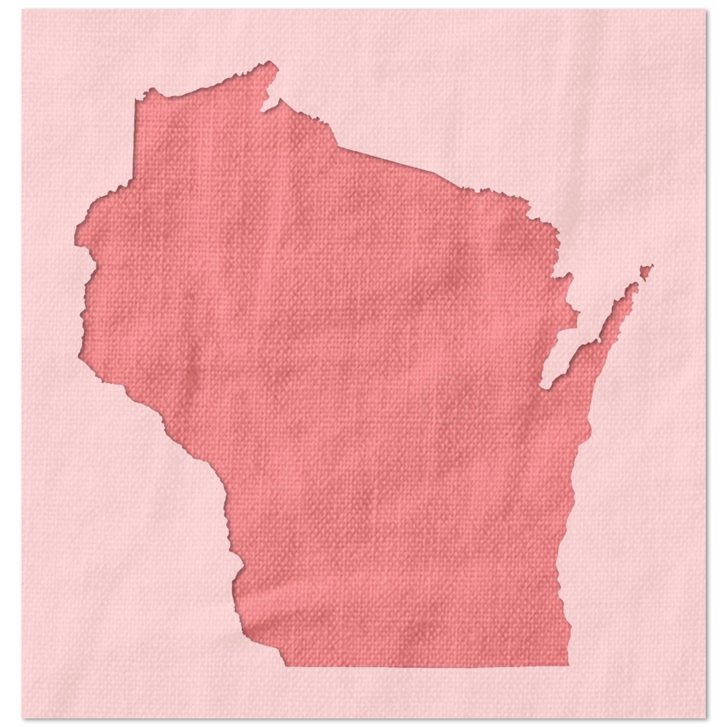 Wisconsin State Outline Stencil