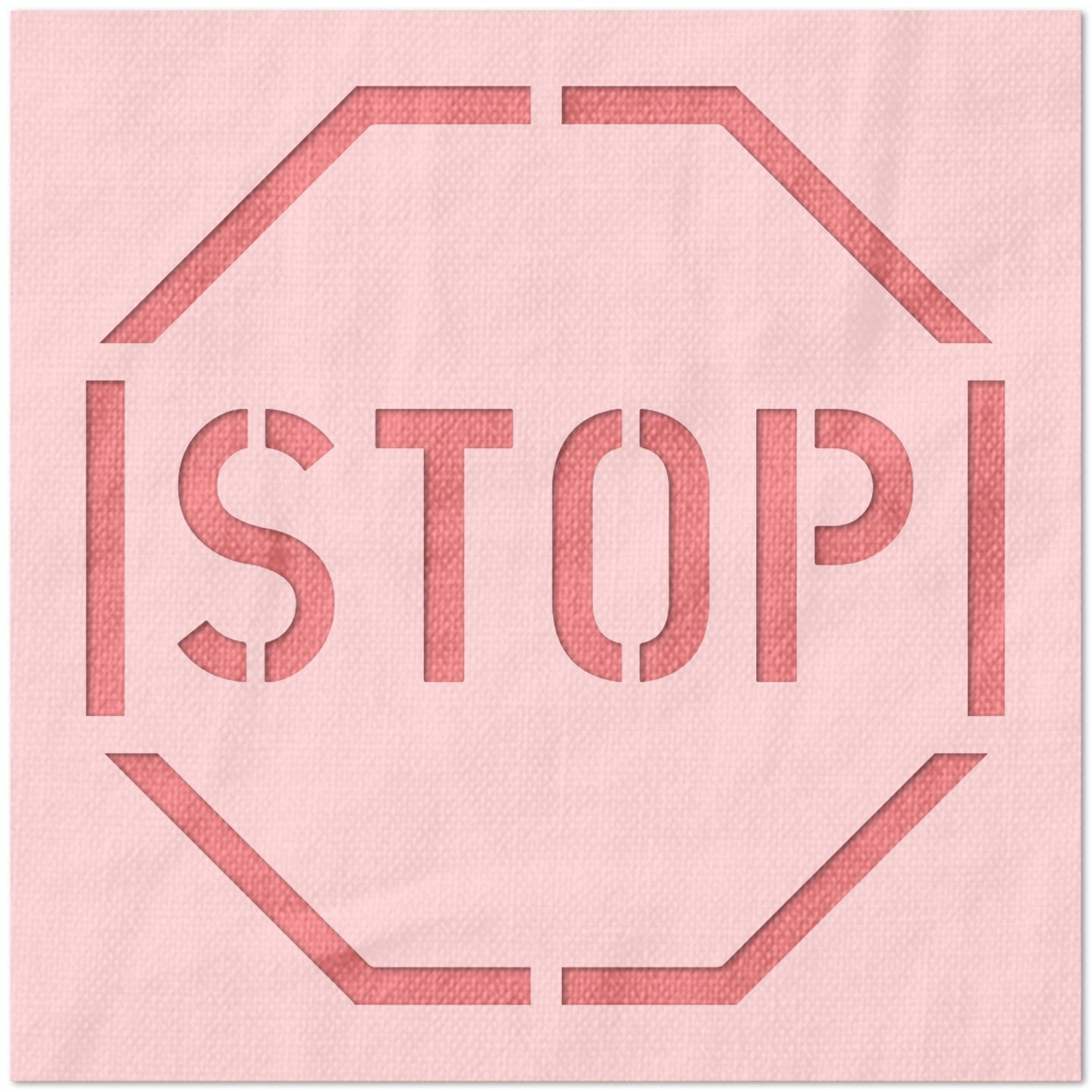 Stop Sign Stencil