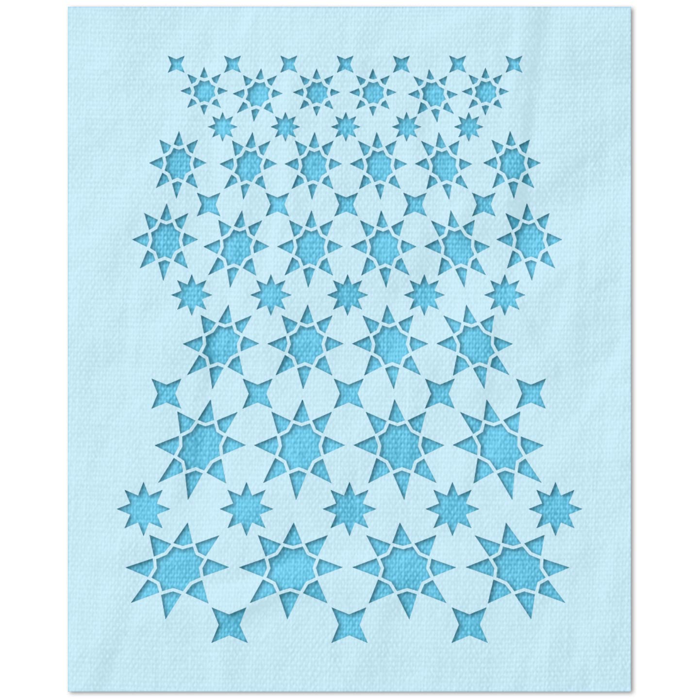 Sun and Stars Pattern Stencil