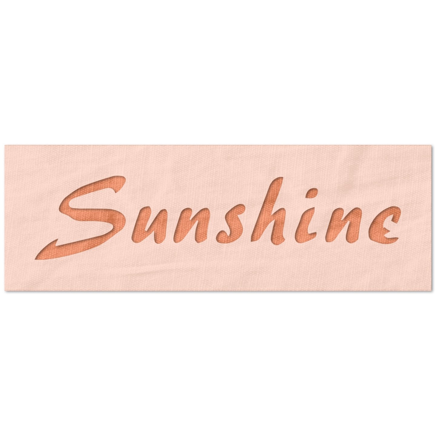Sunshine Text Stencil