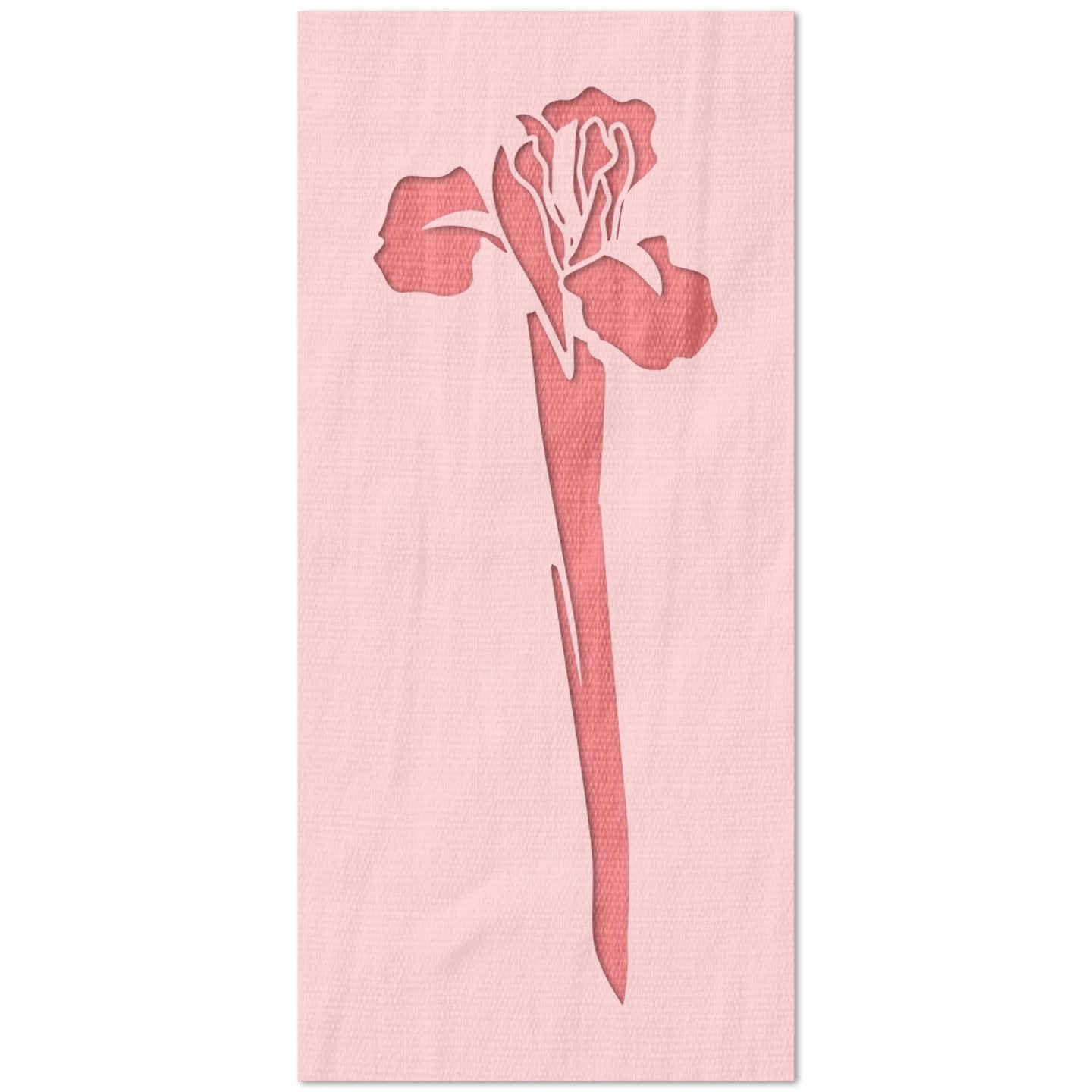 Tall Iris Flower Stencil