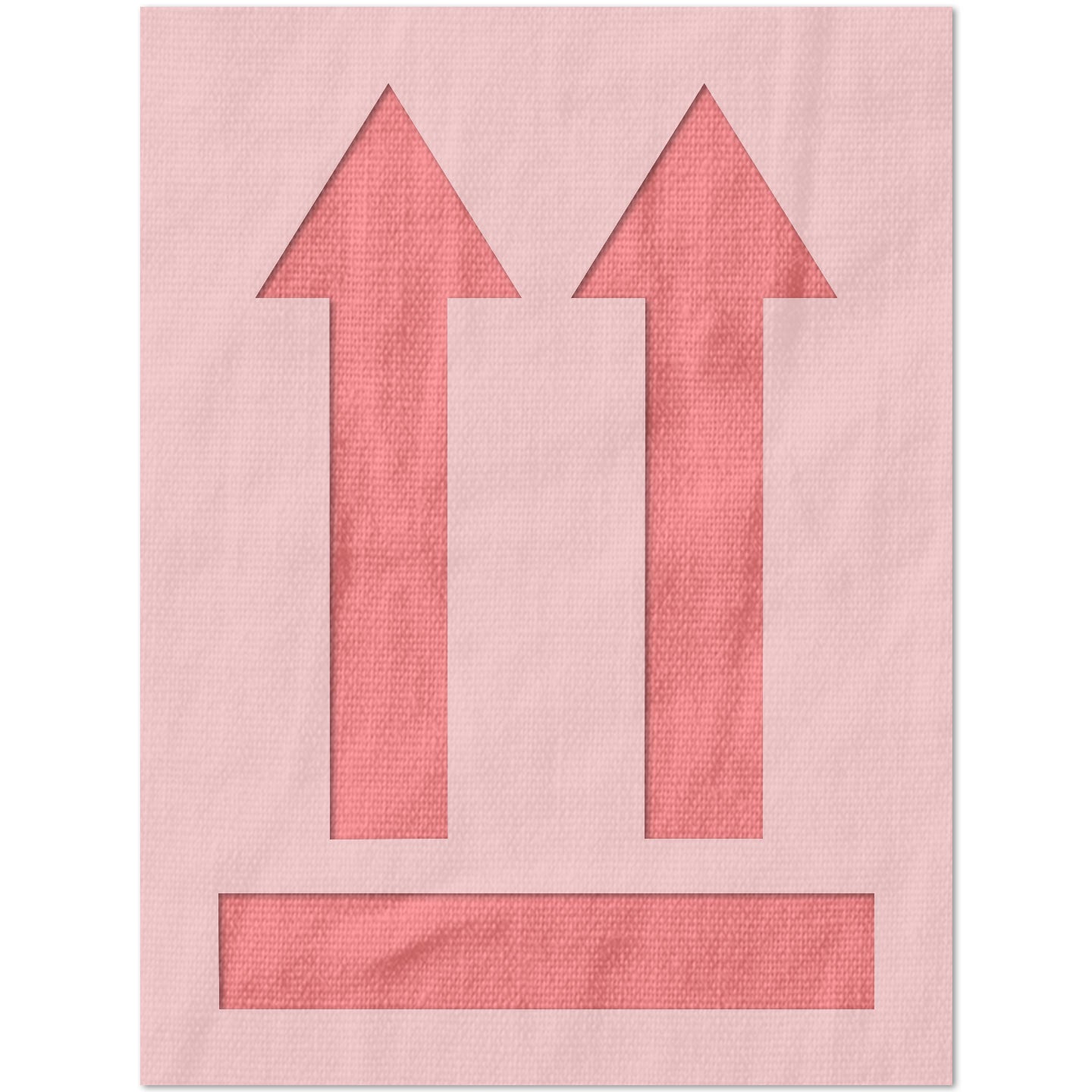 This Side Up Symbol Stencil