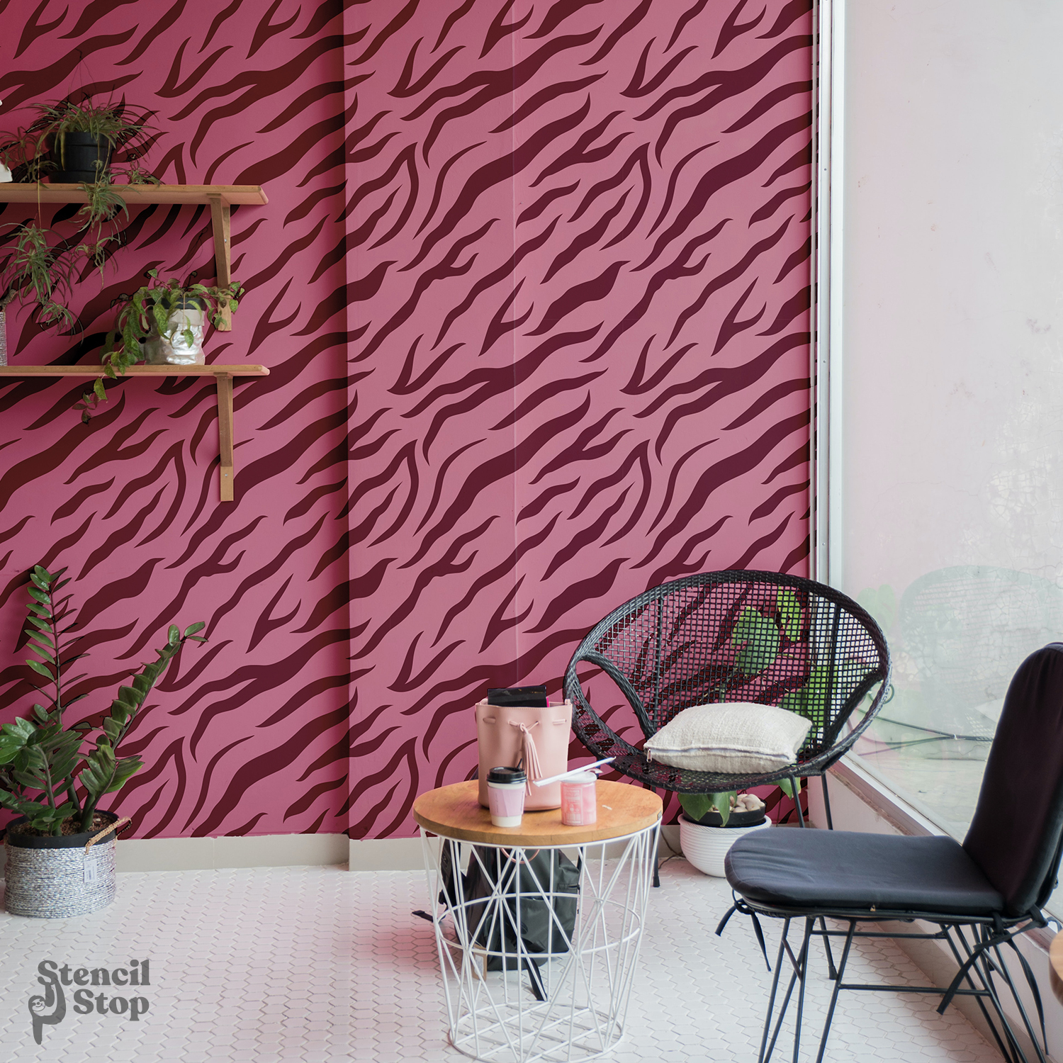 Seamless Tiger Stripe Pattern