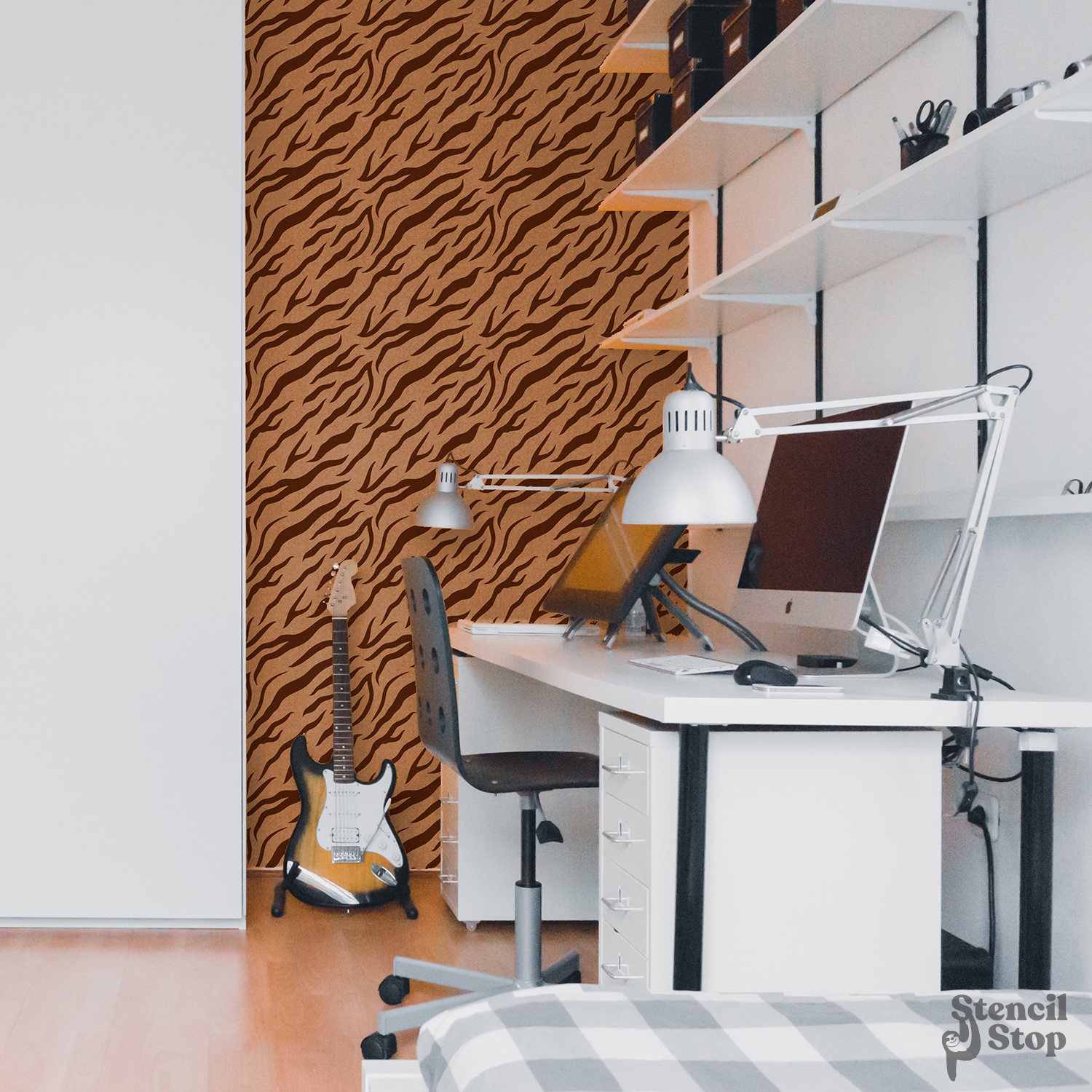 Seamless Tiger Stripe Pattern