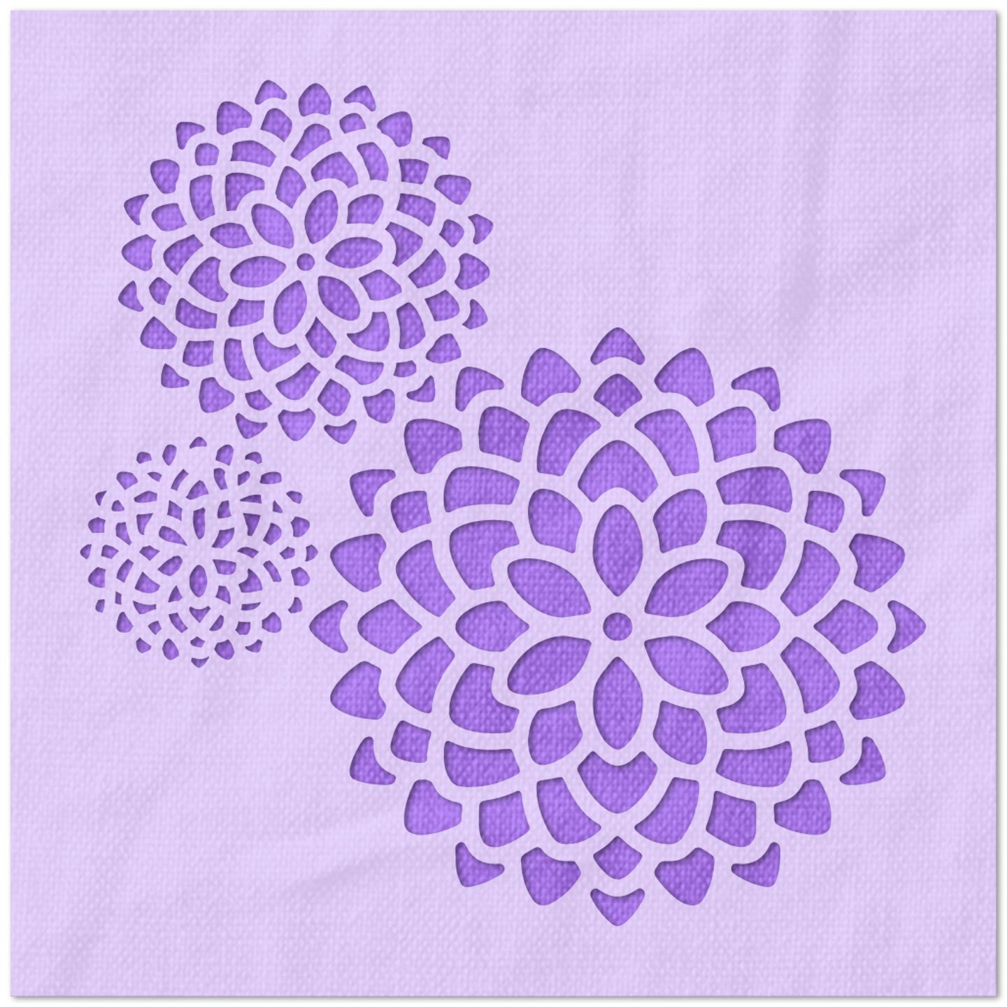 Triple Flower Stencil