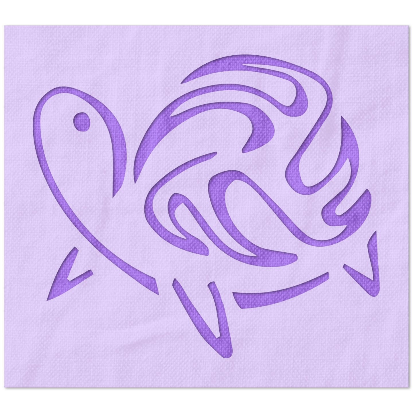 Turtle Abstract Stencil