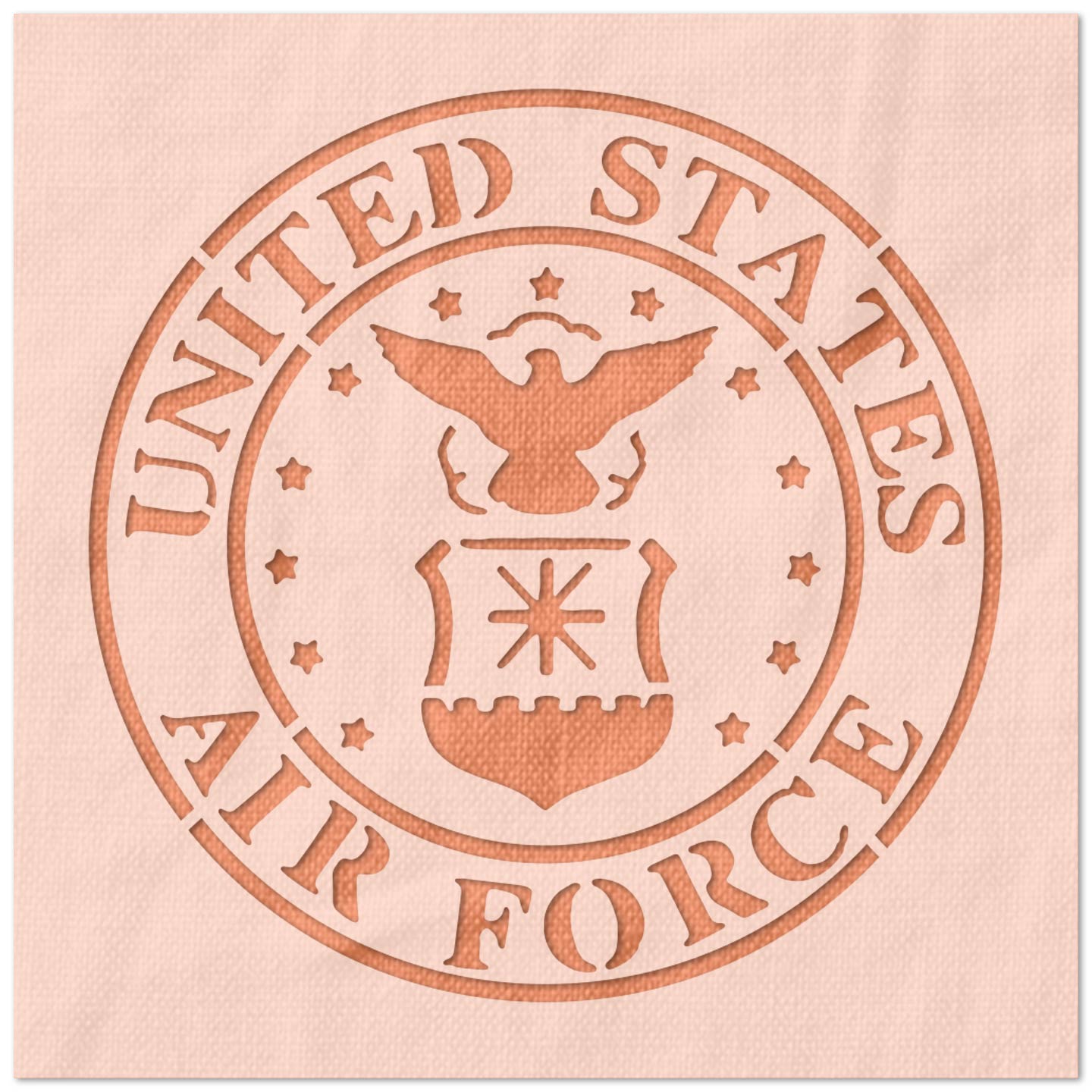 United States Air Force Crest Stencil