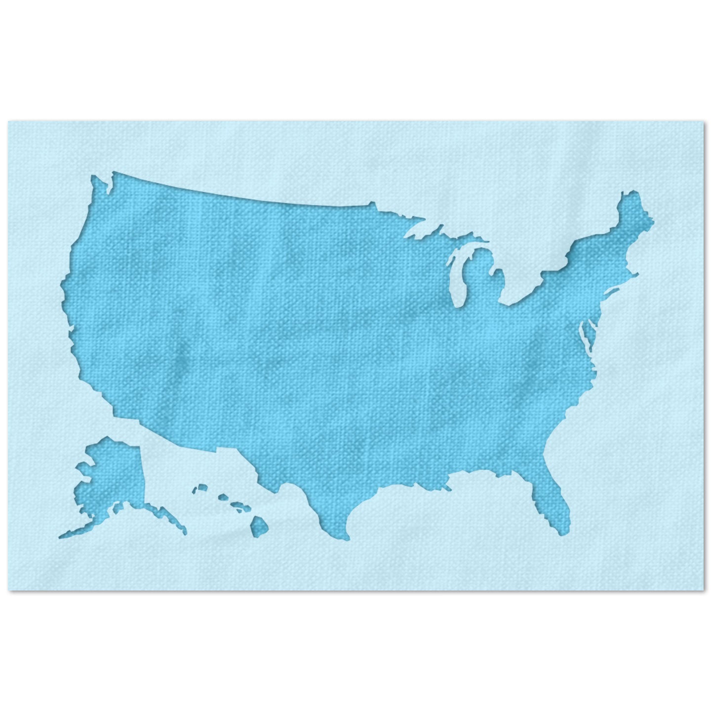 United States Outline Stencil