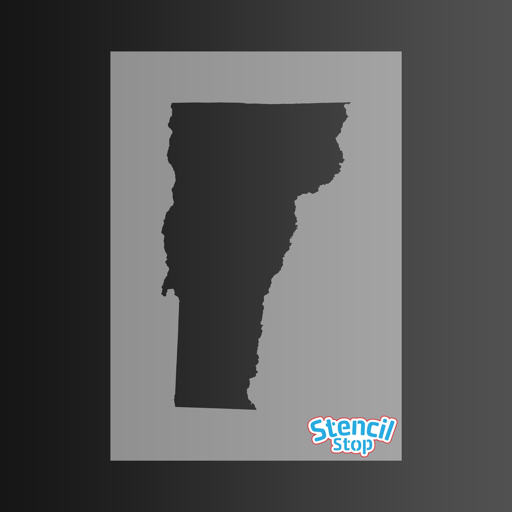 State of Vermont Shape Stencil