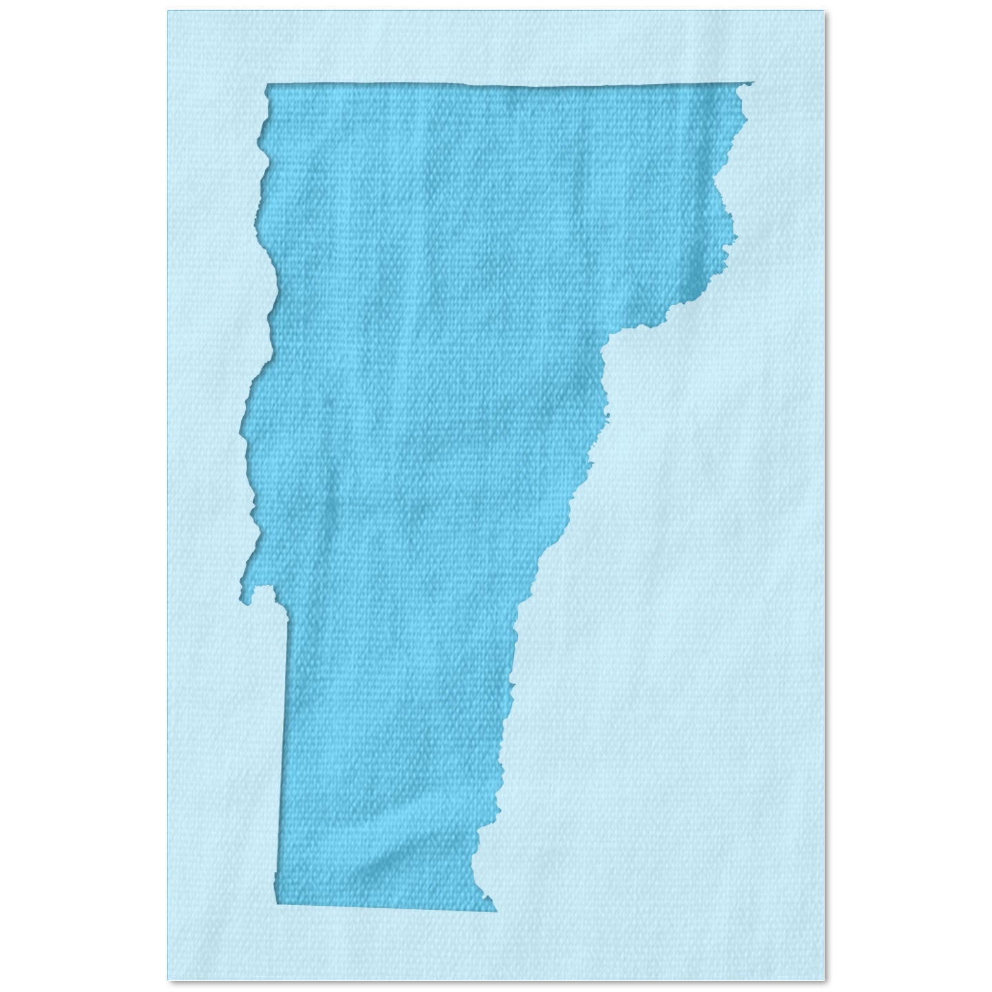 Vermont State Outline Stencil