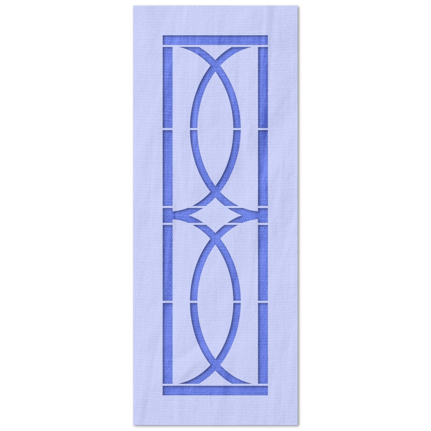 Vertical Cabinet Design Stencil