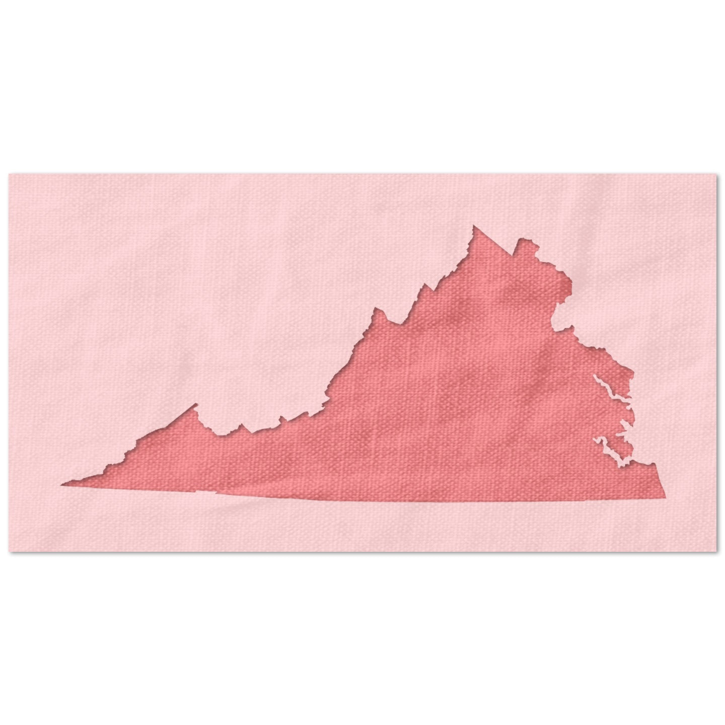 Virginia State Outline Stencil