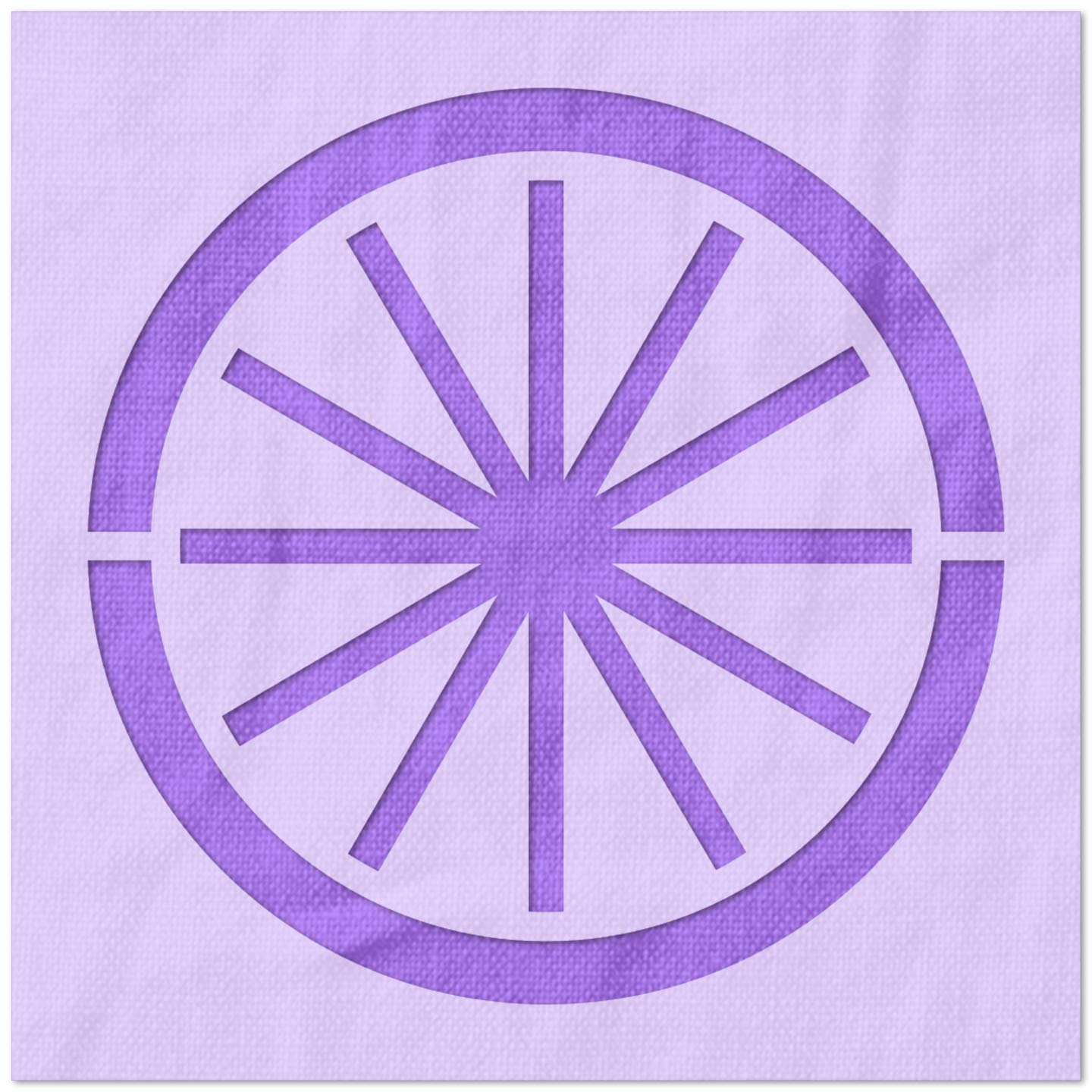 Wagon Wheel Stencil