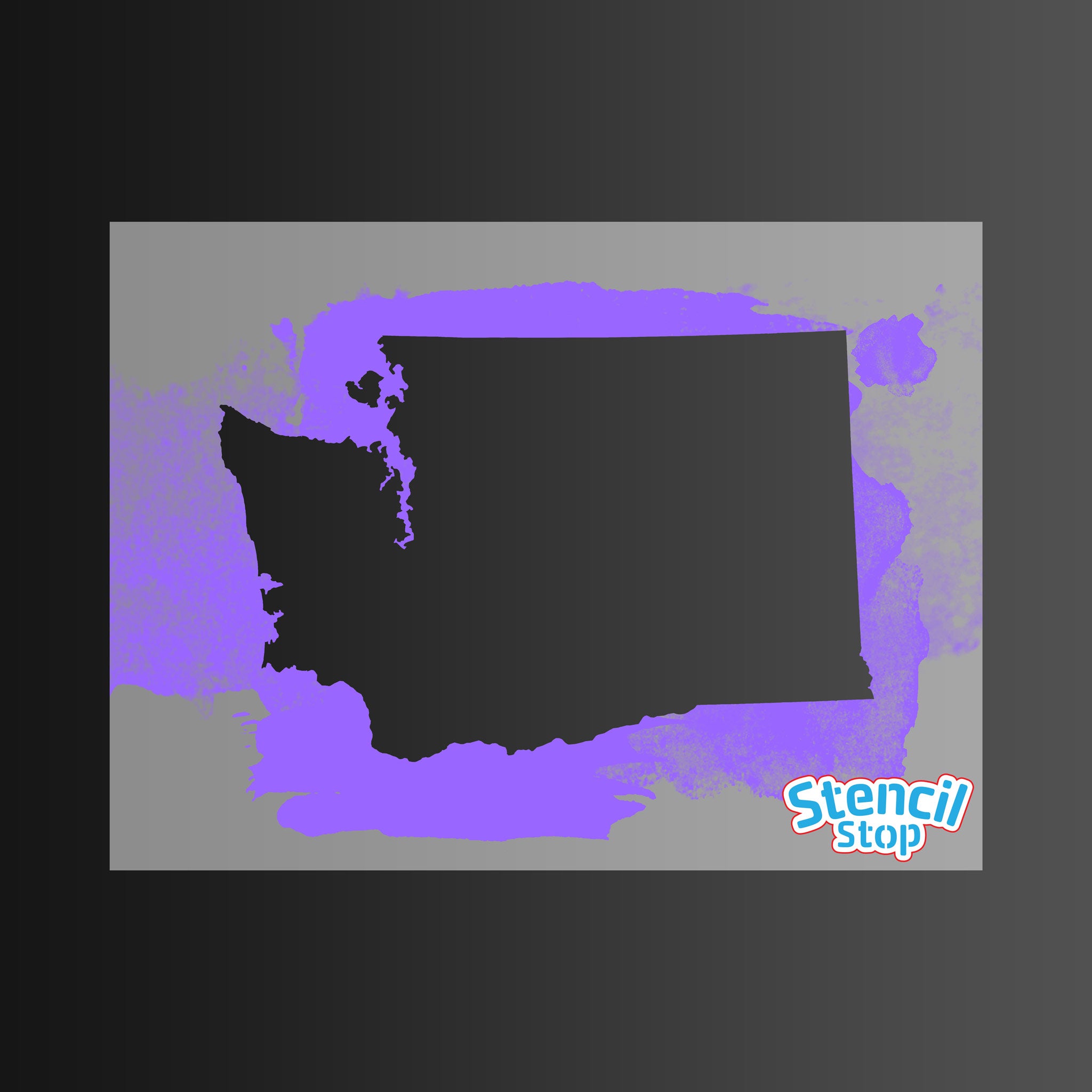 State of Washington Shape Stencil