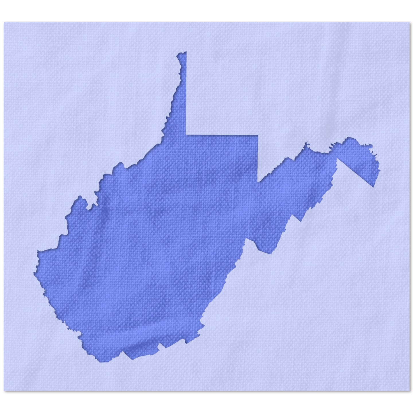West Virginia State Outline Stencil