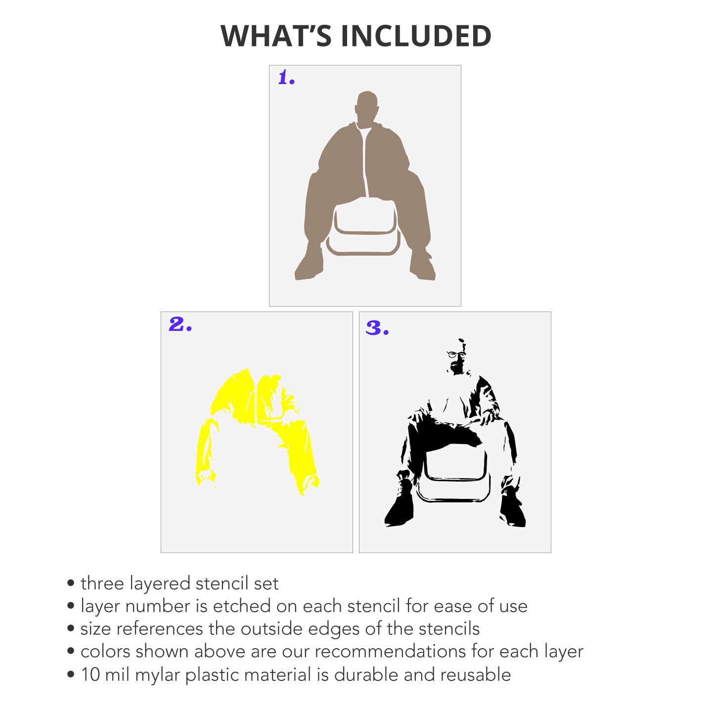 Walter White Breaking Bad Layered Stencil Set