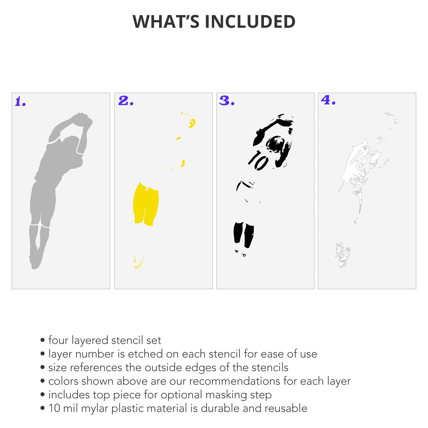 Santonio Holmes Layered Stencil Set