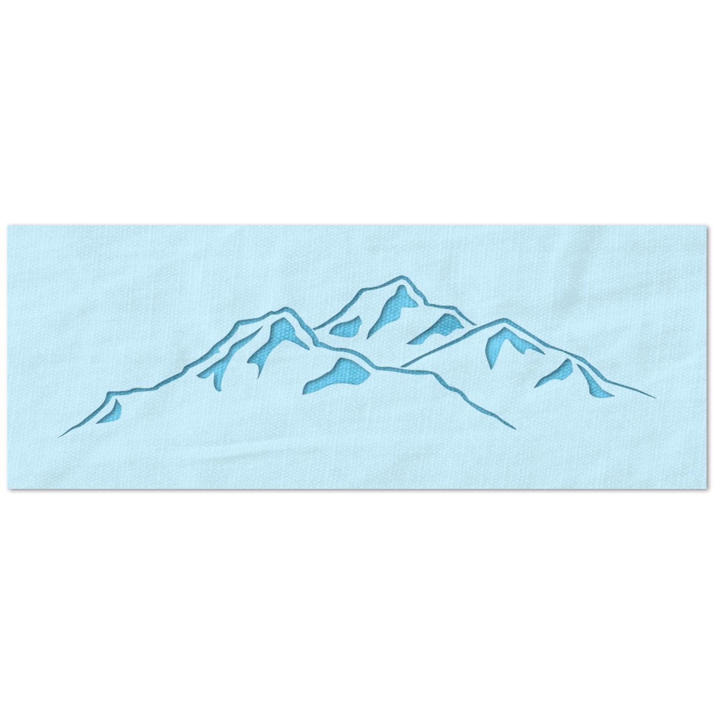 Wide Mountain Range Stencil