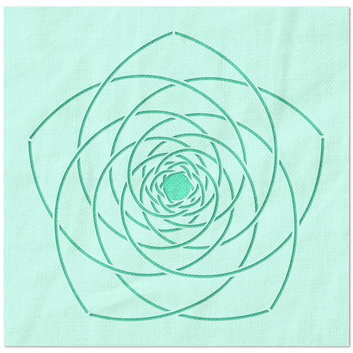 Woven Flower Stencil