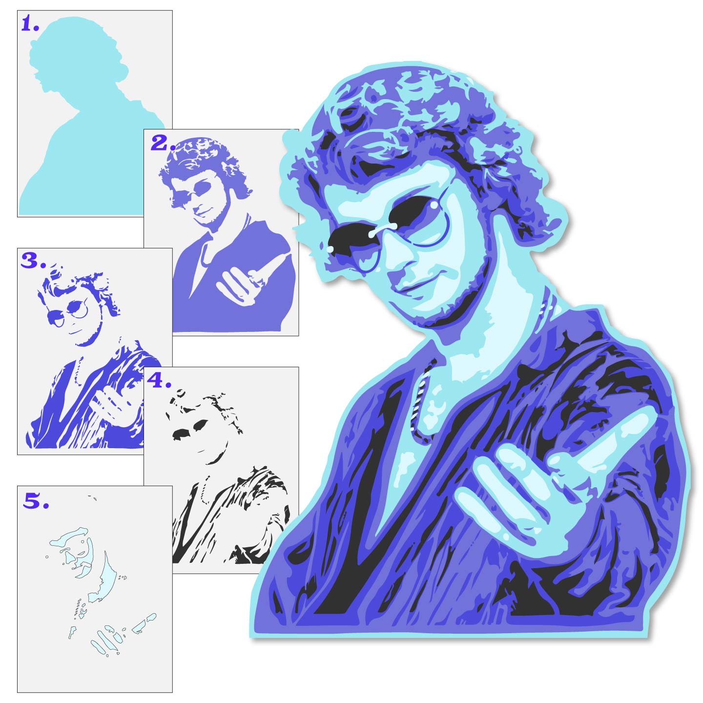 Yung Gravy Layered Stencil Set