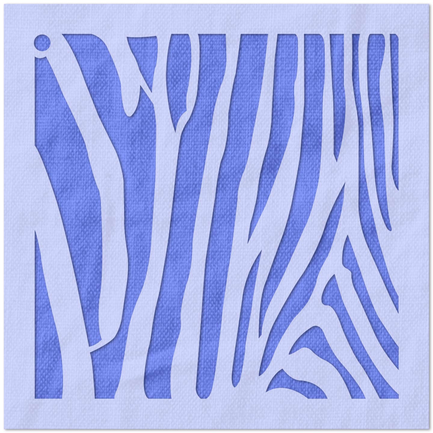 Zebra Print Pattern Stencil
