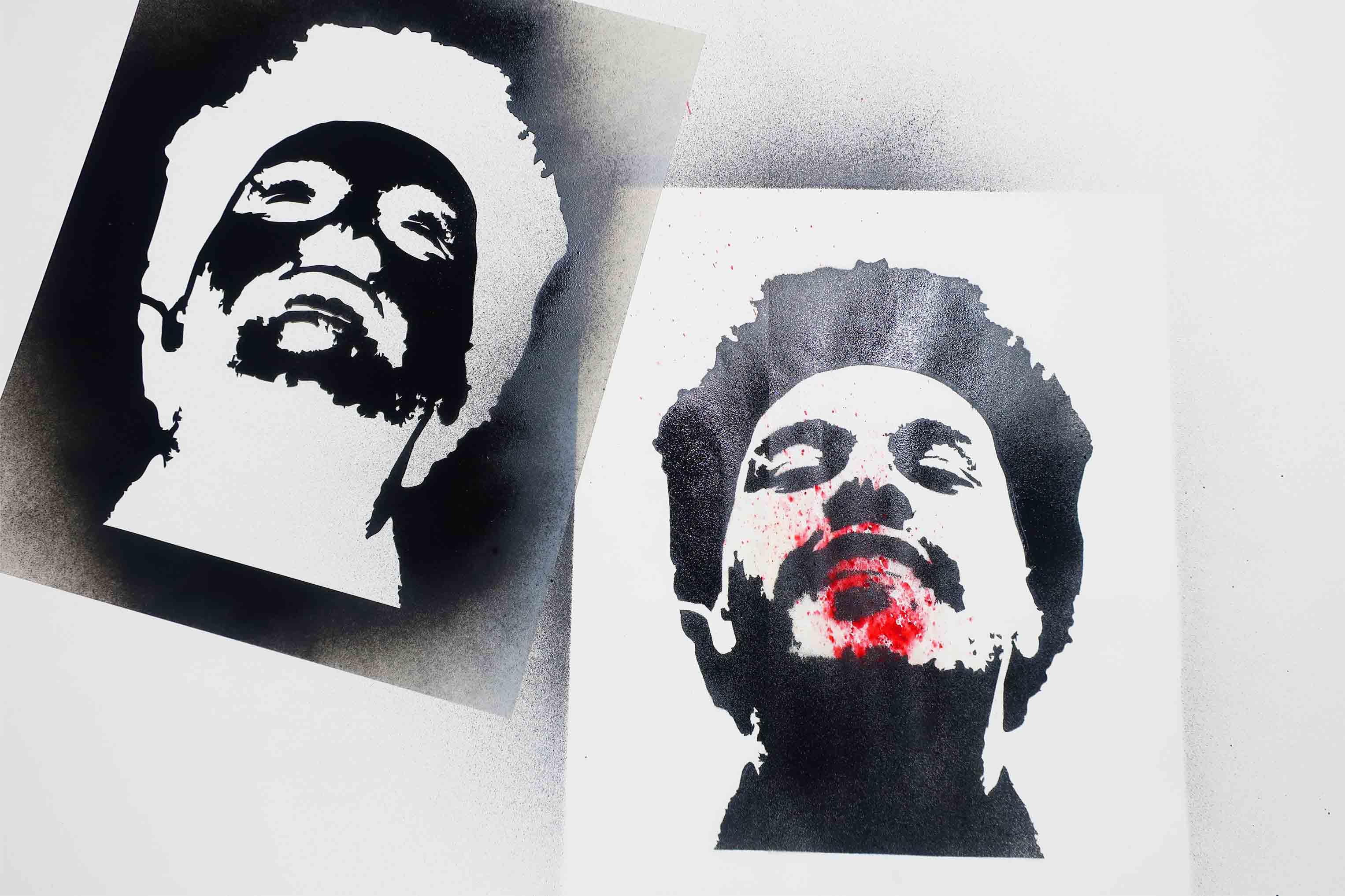 The Weeknd Stencil Free Download and Tutorial