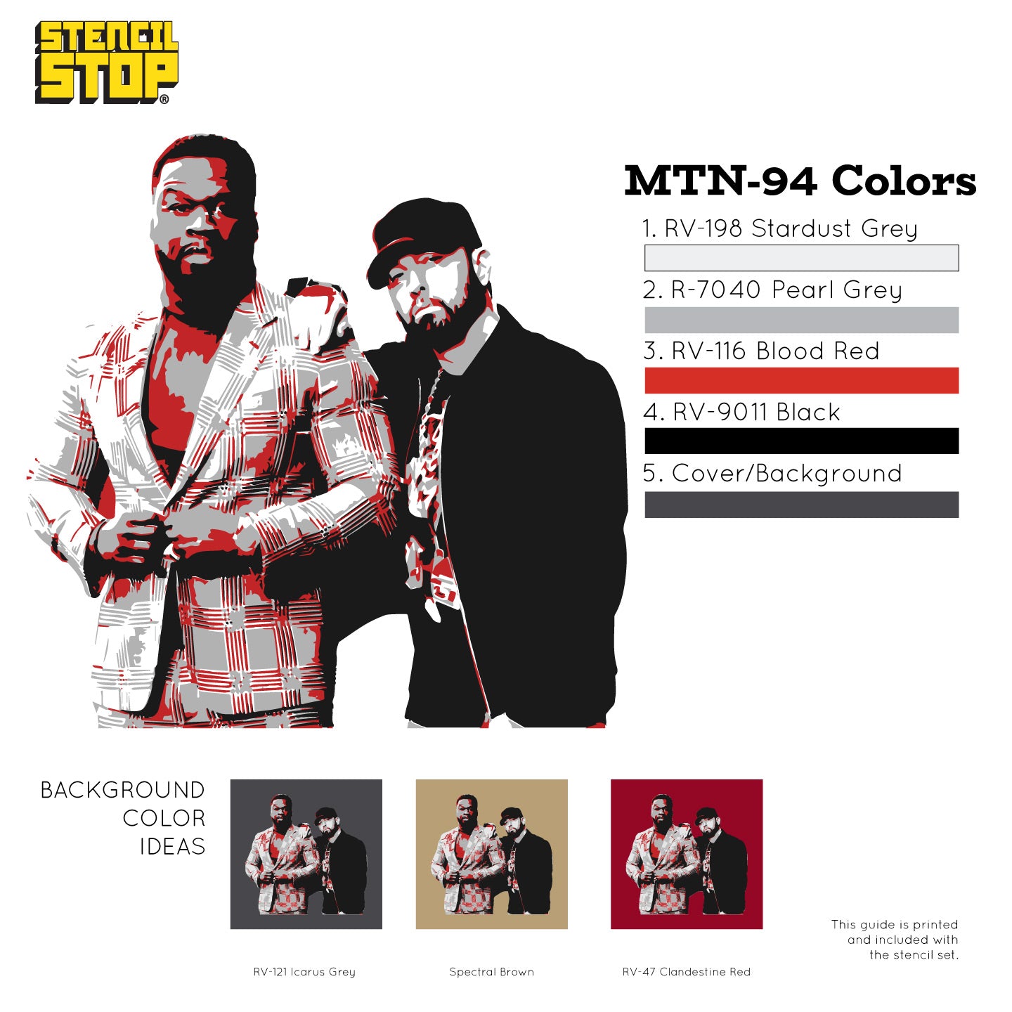 50 Cent and Eminem "Knockout" Layer Stencil Set