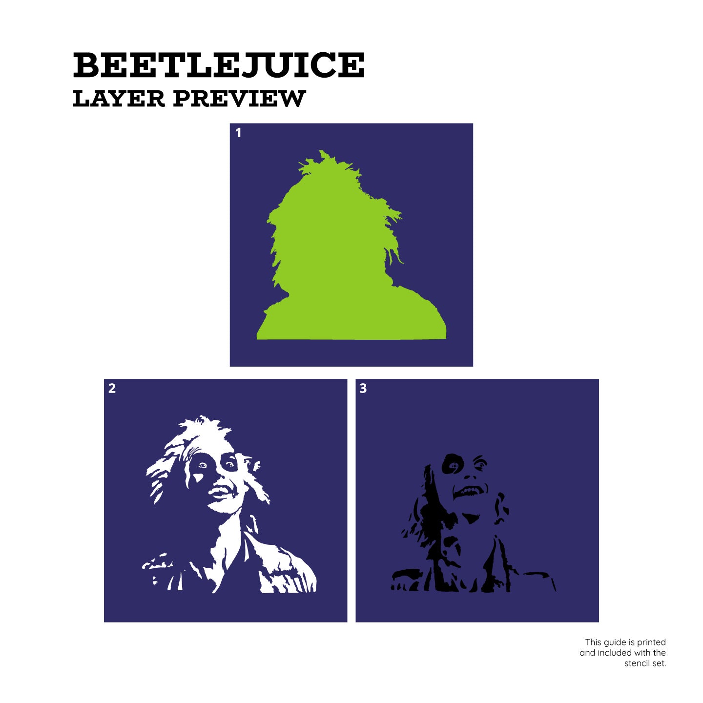 Beetlejuice Layered Stencil Set