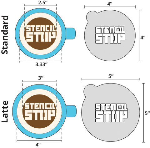 Custom Coffee Stencils