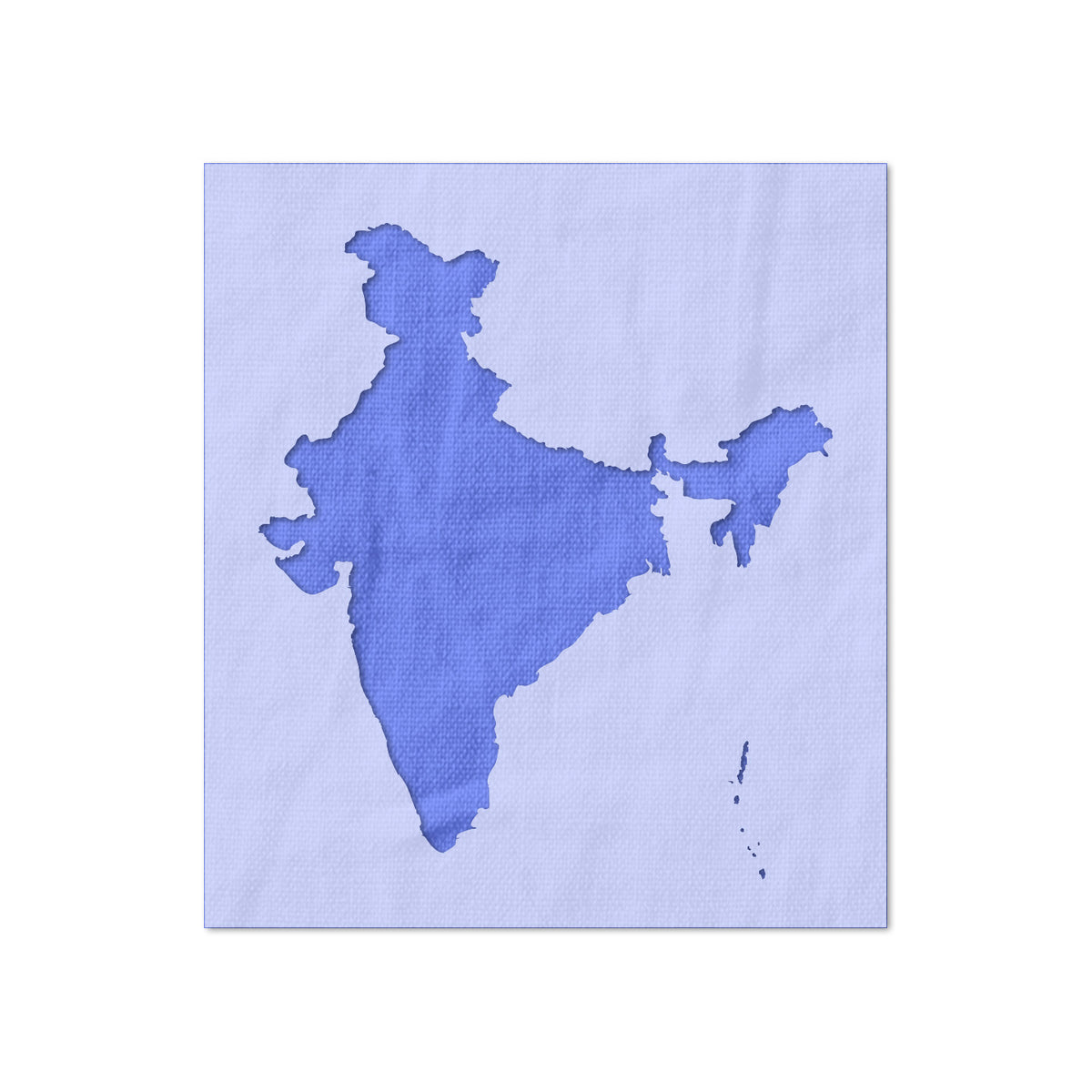 India Outline Stencil