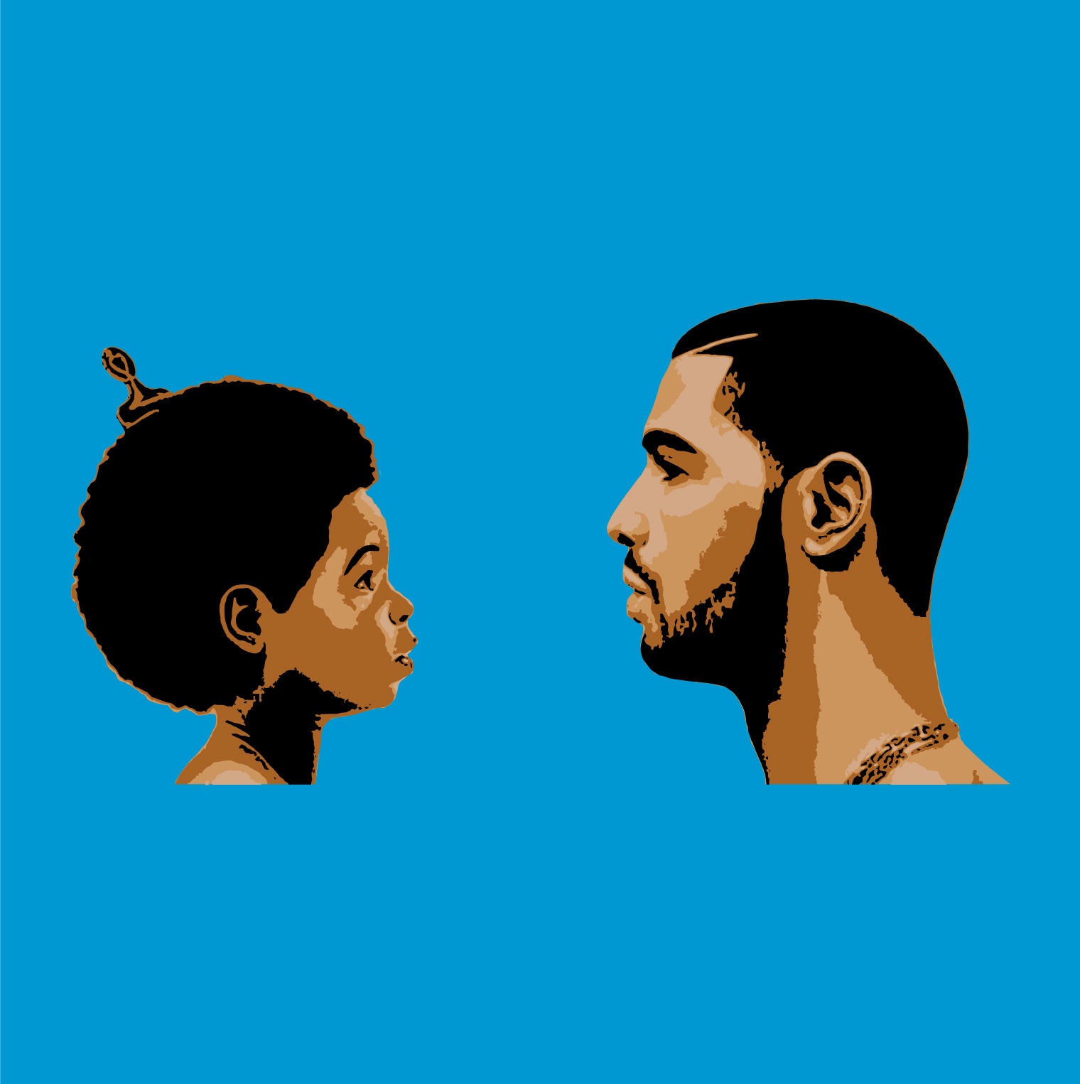 Drake Nothing Was the Same Album Cover 4 Layer Stencil Set