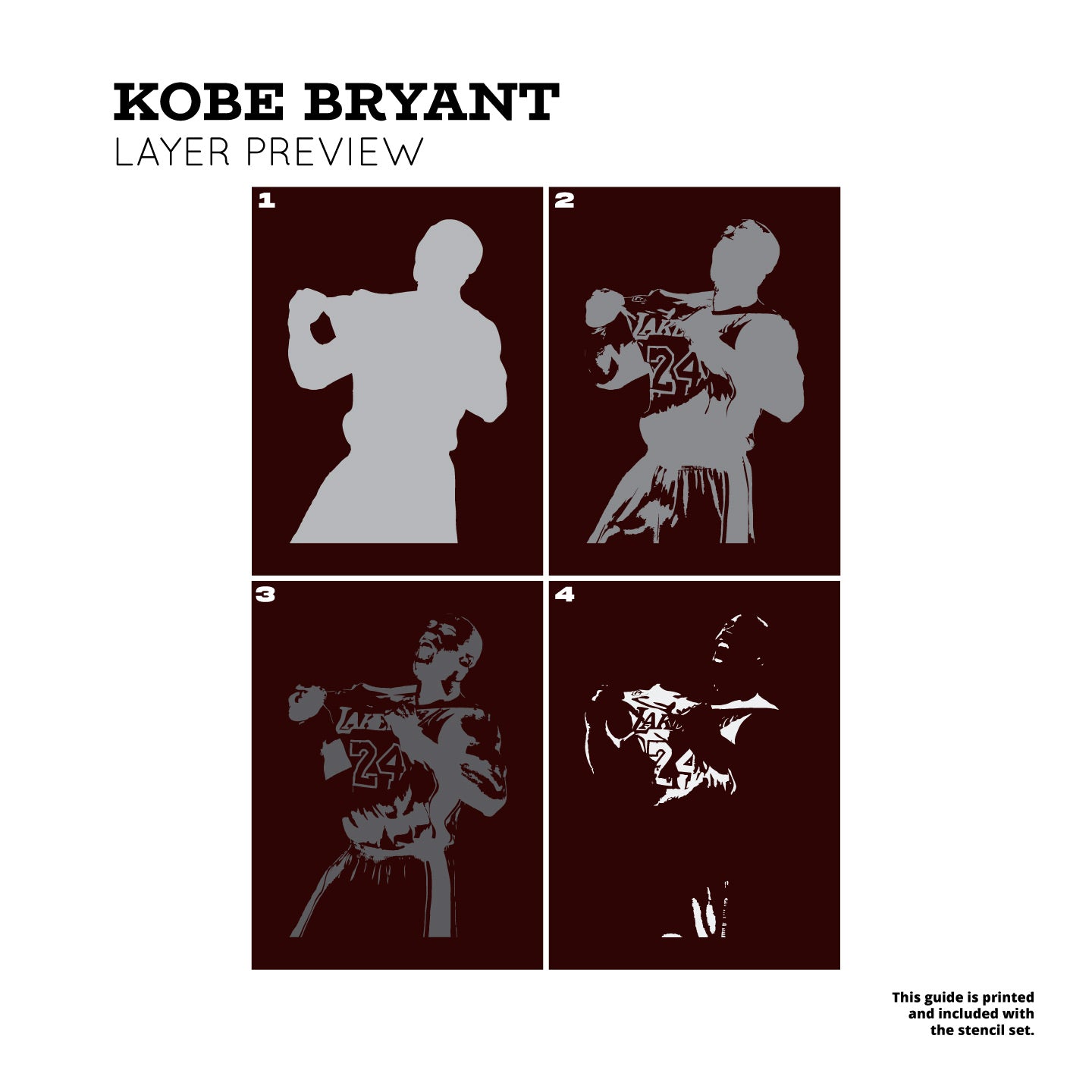 Kobe Bryant "Killer Instinct" Layered Stencil Set