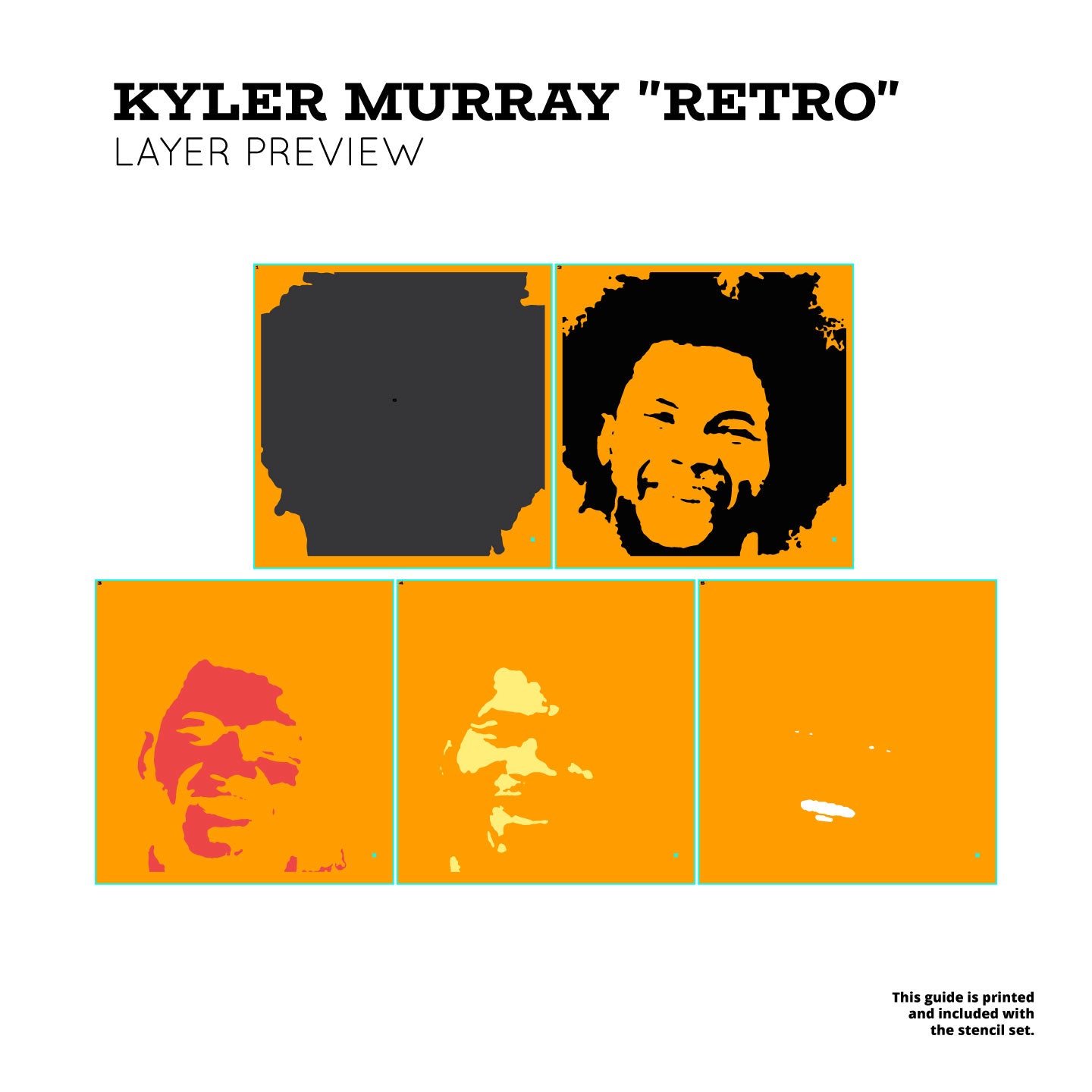 Kyler Murray "Retro" Layered Stencil Set