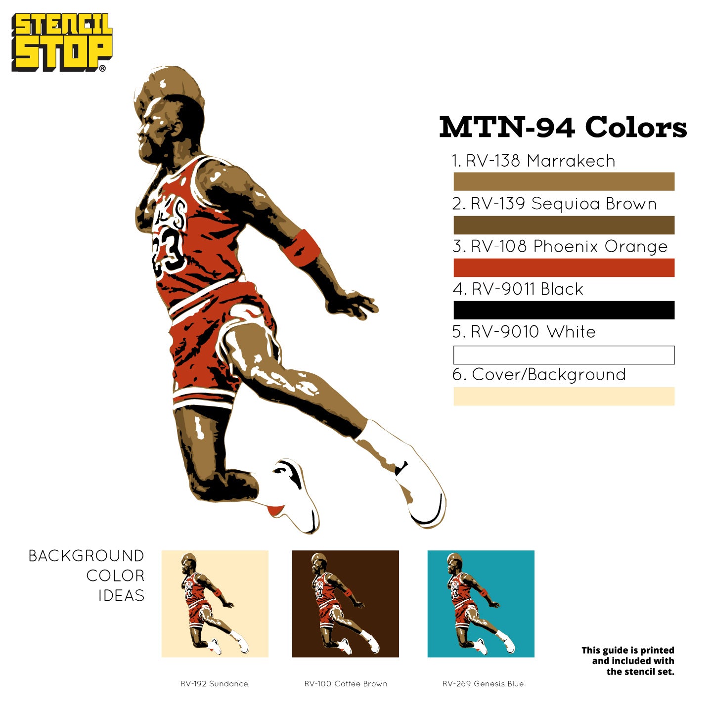 Michael Jordan "Dunk Contest" Layered Stencil Set