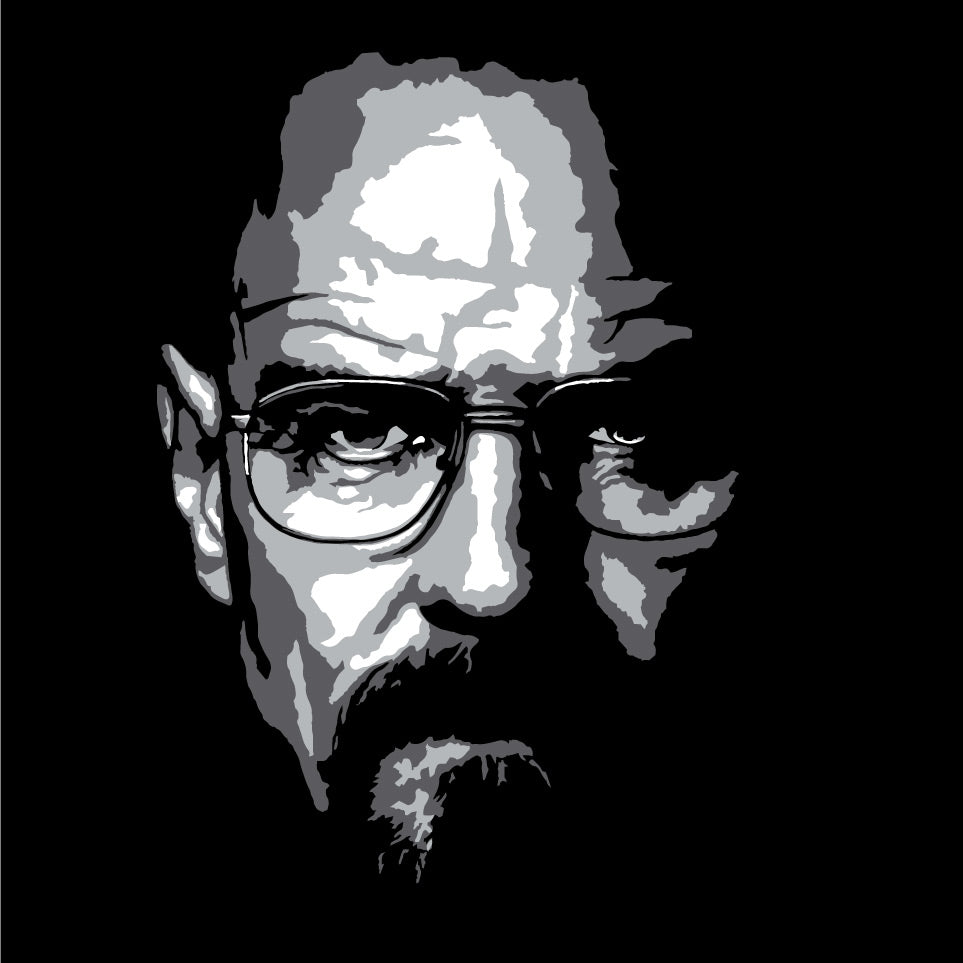 Walter White “Into Darkness” Layered Stencil Set