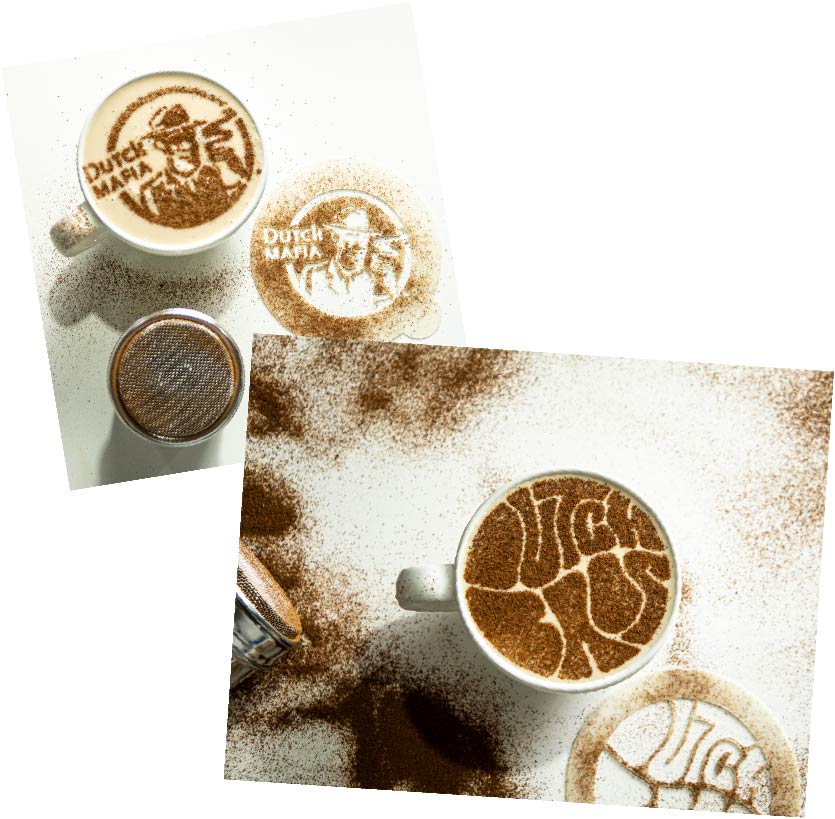 Motivational Coffee Stencils