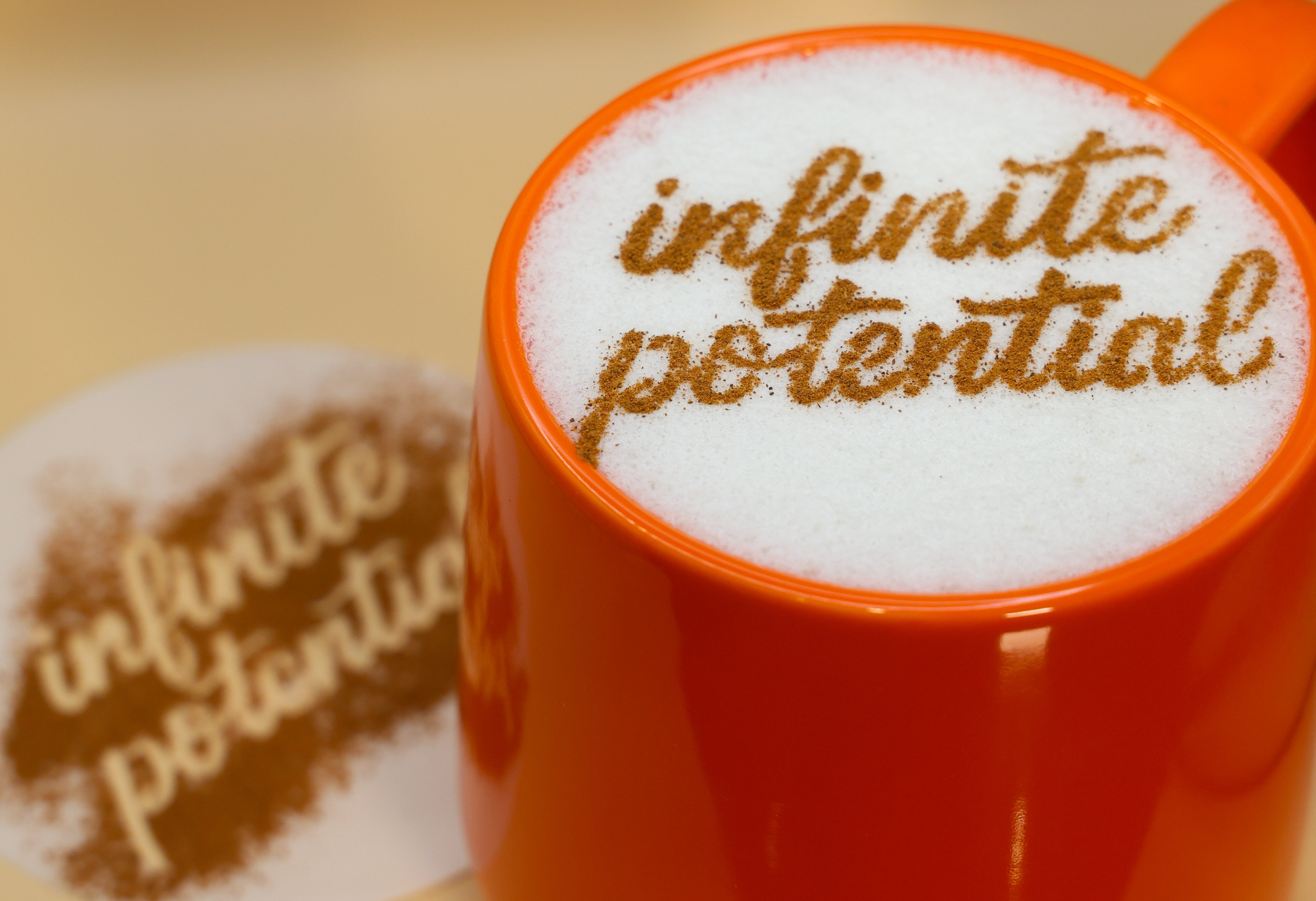 Motivational Coffee Stencils