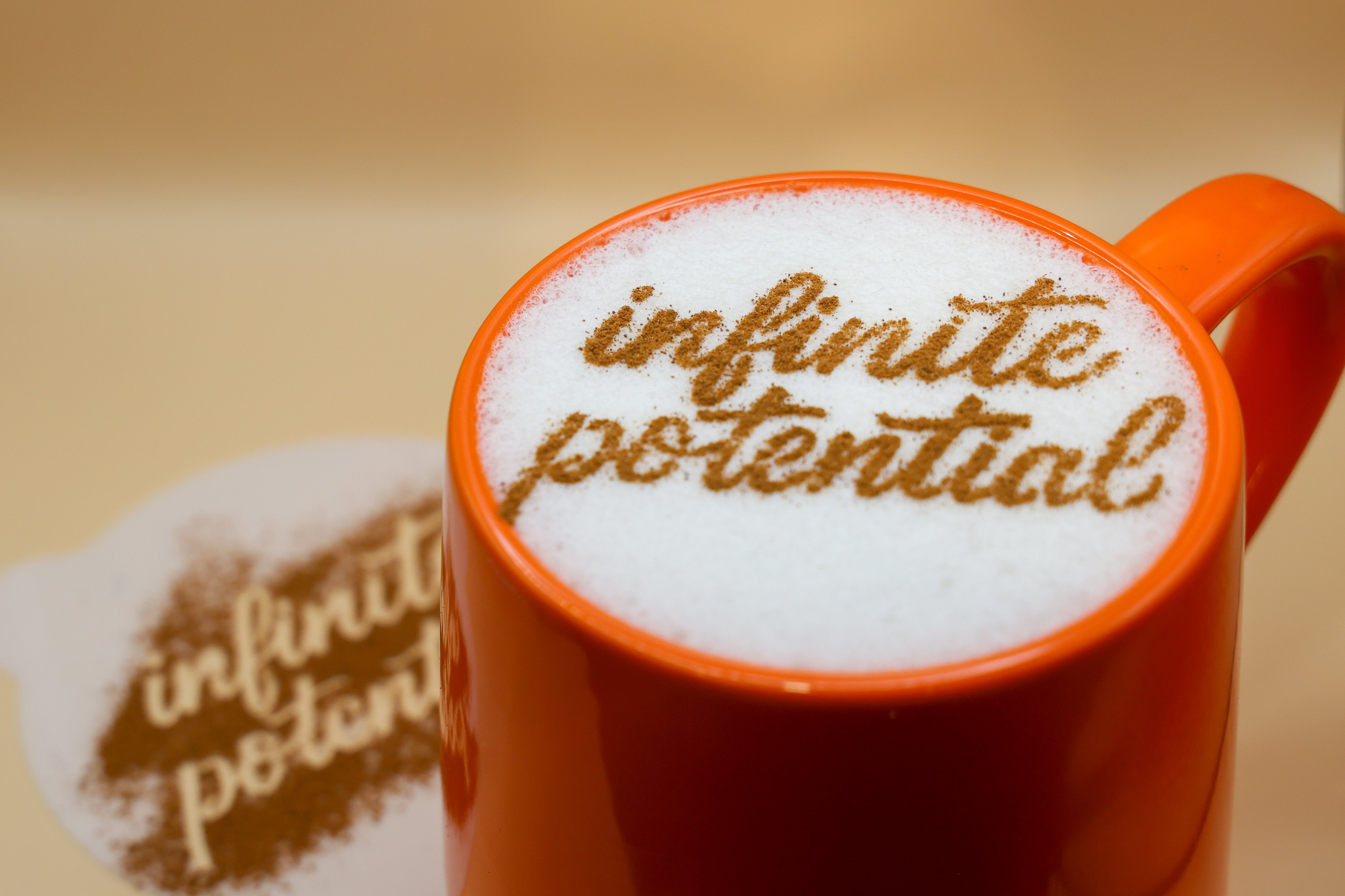 Motivational Coffee Stencils