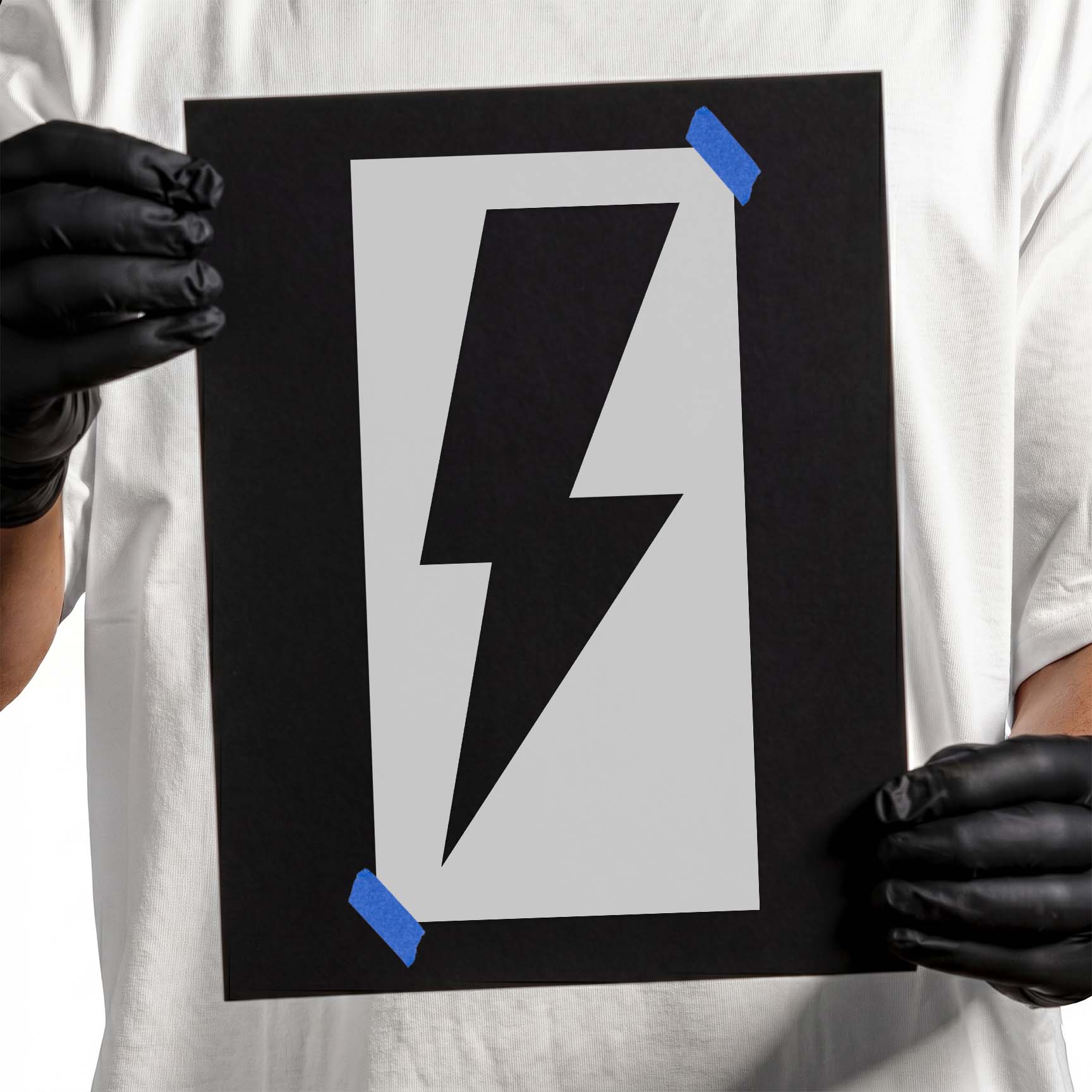 Lightning Bolt Stencil