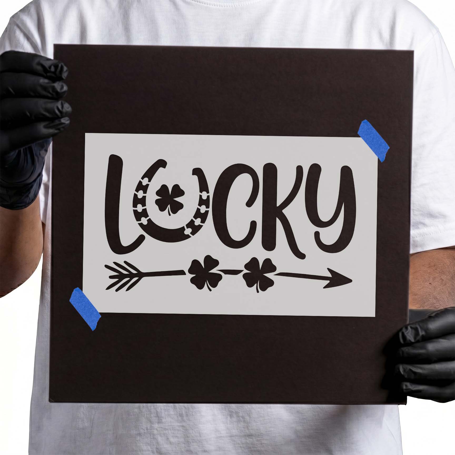 Lucky St. Patrick's Day Stencil