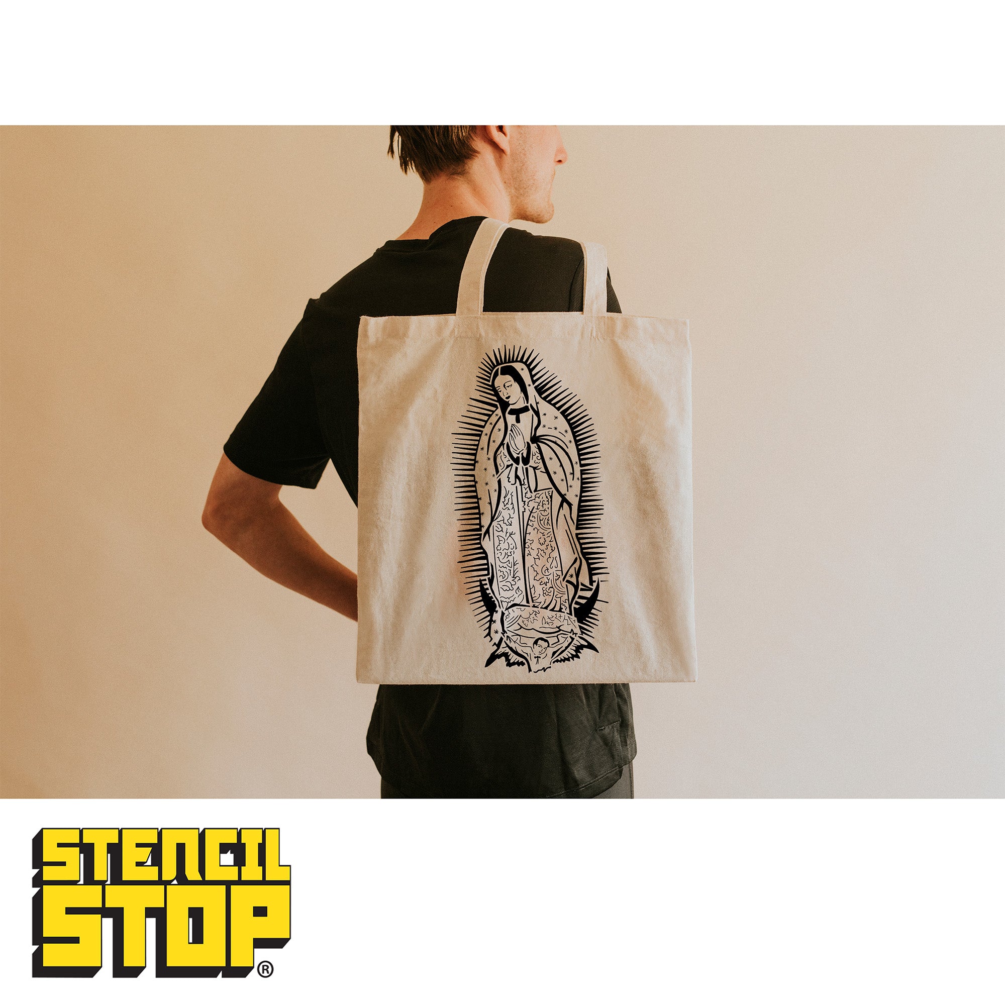 Our Lady of Guadalupe Detailed Stencil