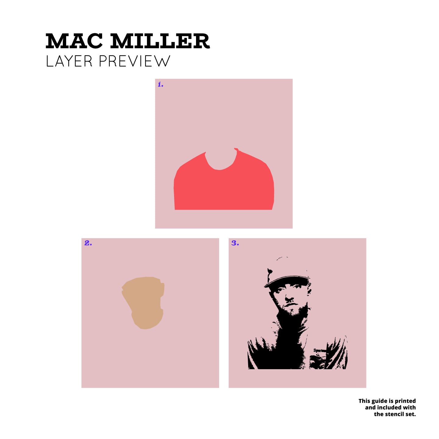 Mac Miller Layered Stencil Set