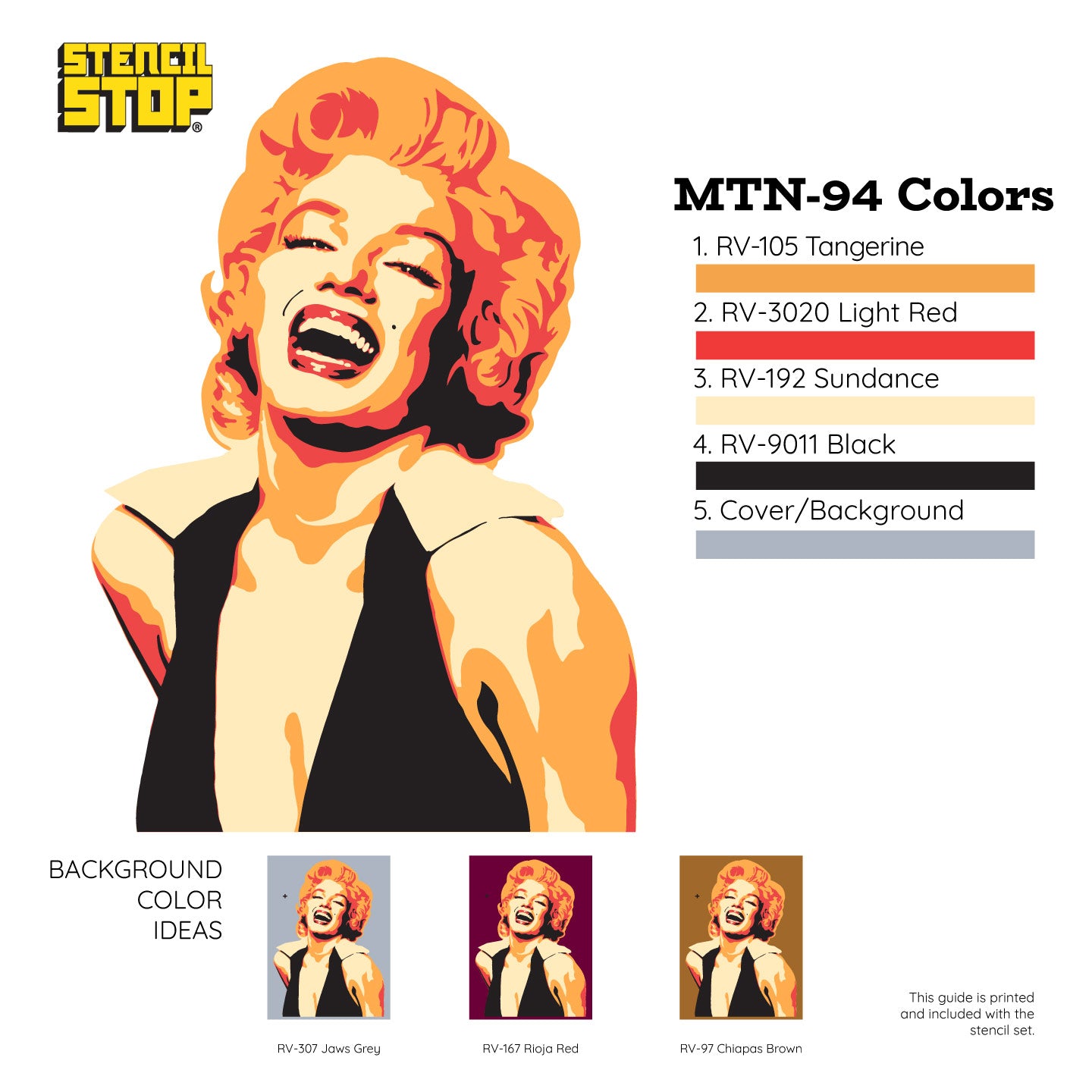 Marilyn Monroe “Forever Classic” Layered Stencil Set