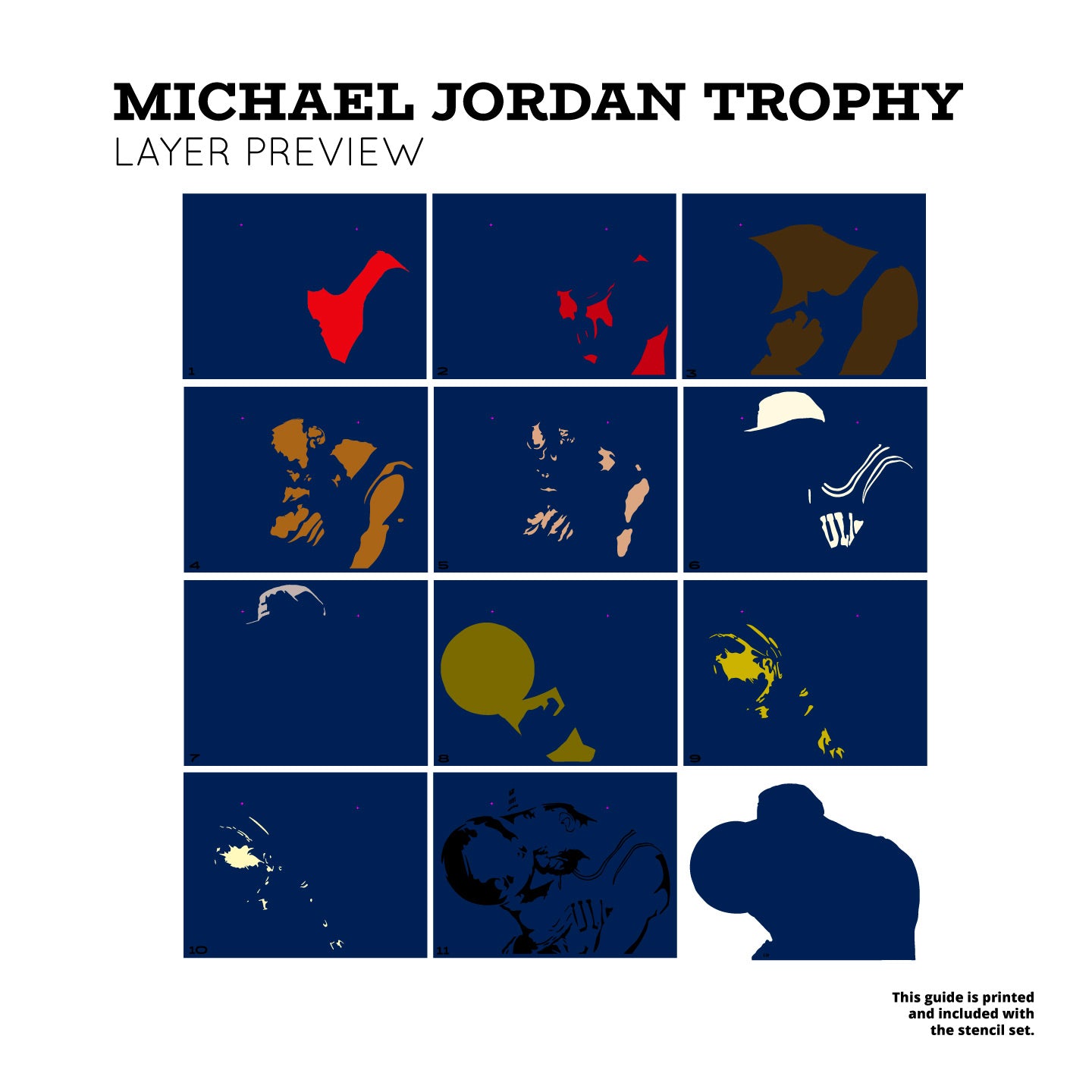 Michael Jordan “Tears of Joy” Layered Stencil Set