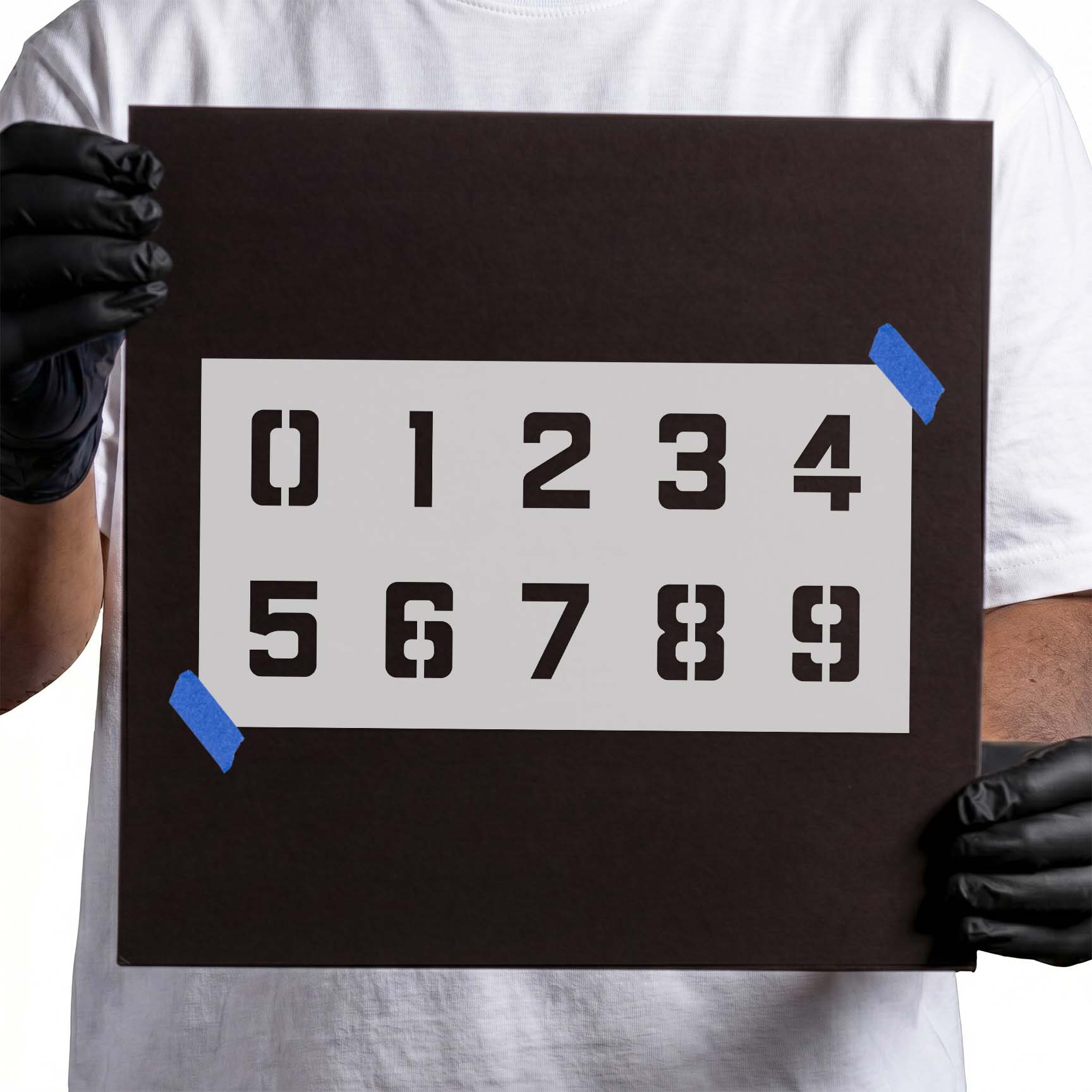 Number 0-9 Stencil