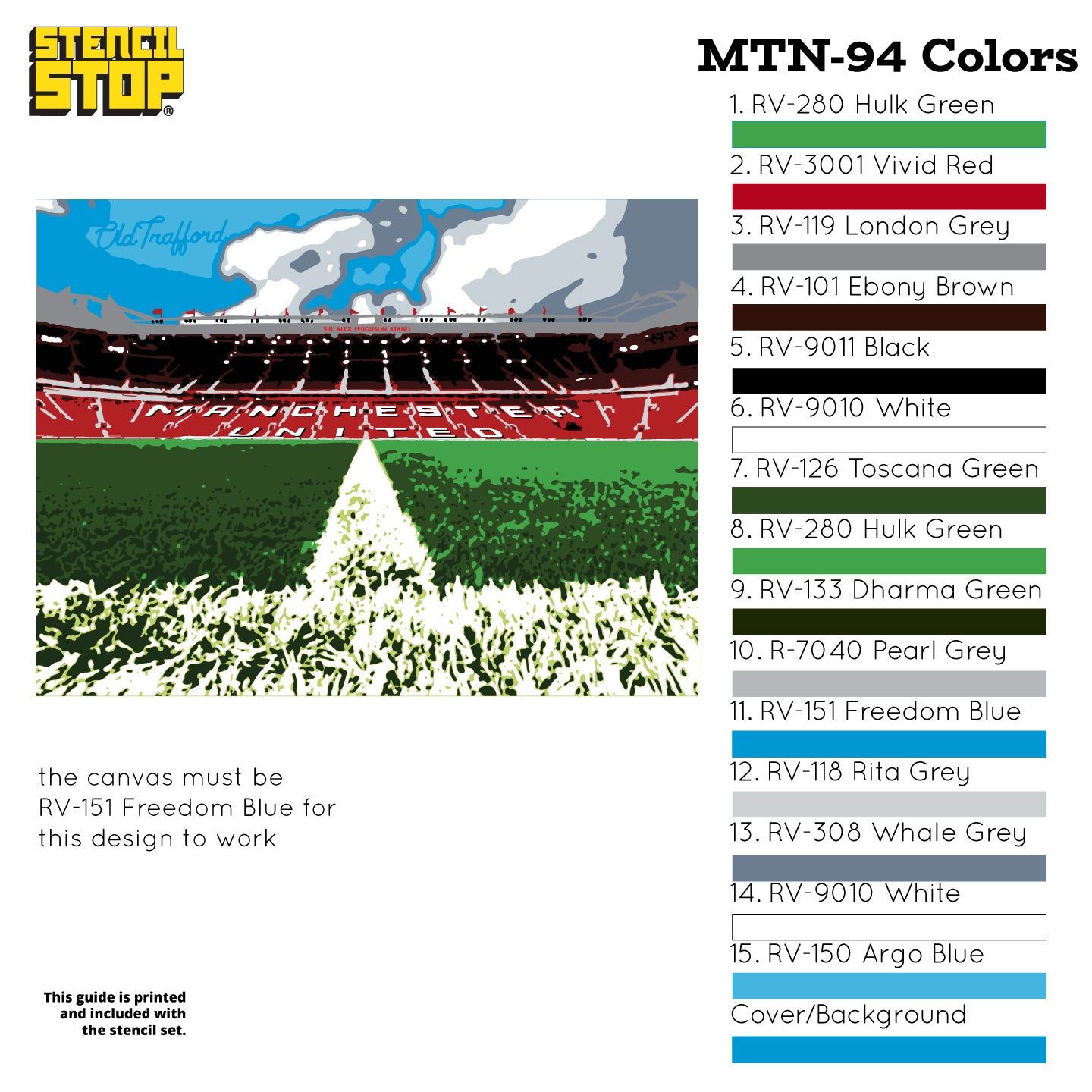 Old Trafford Layered Stencil Set