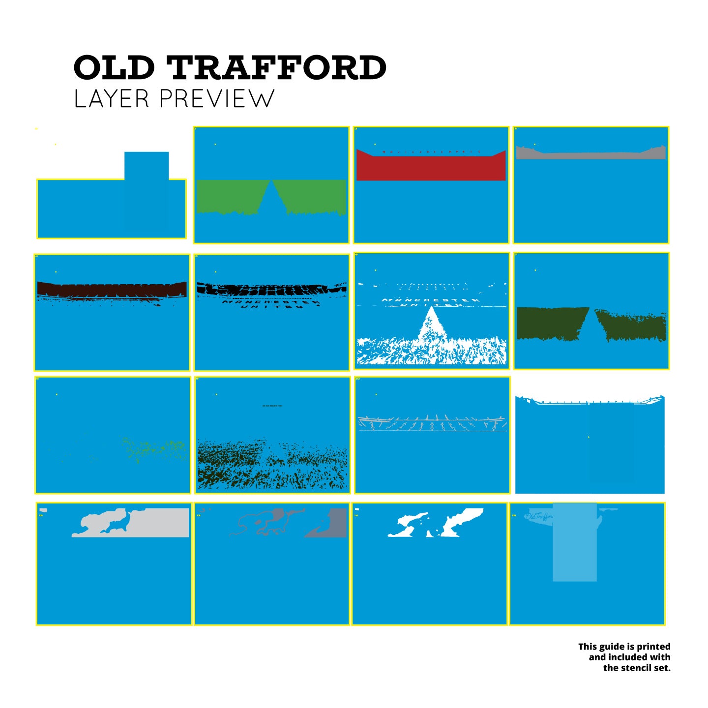 Old Trafford Layered Stencil Set