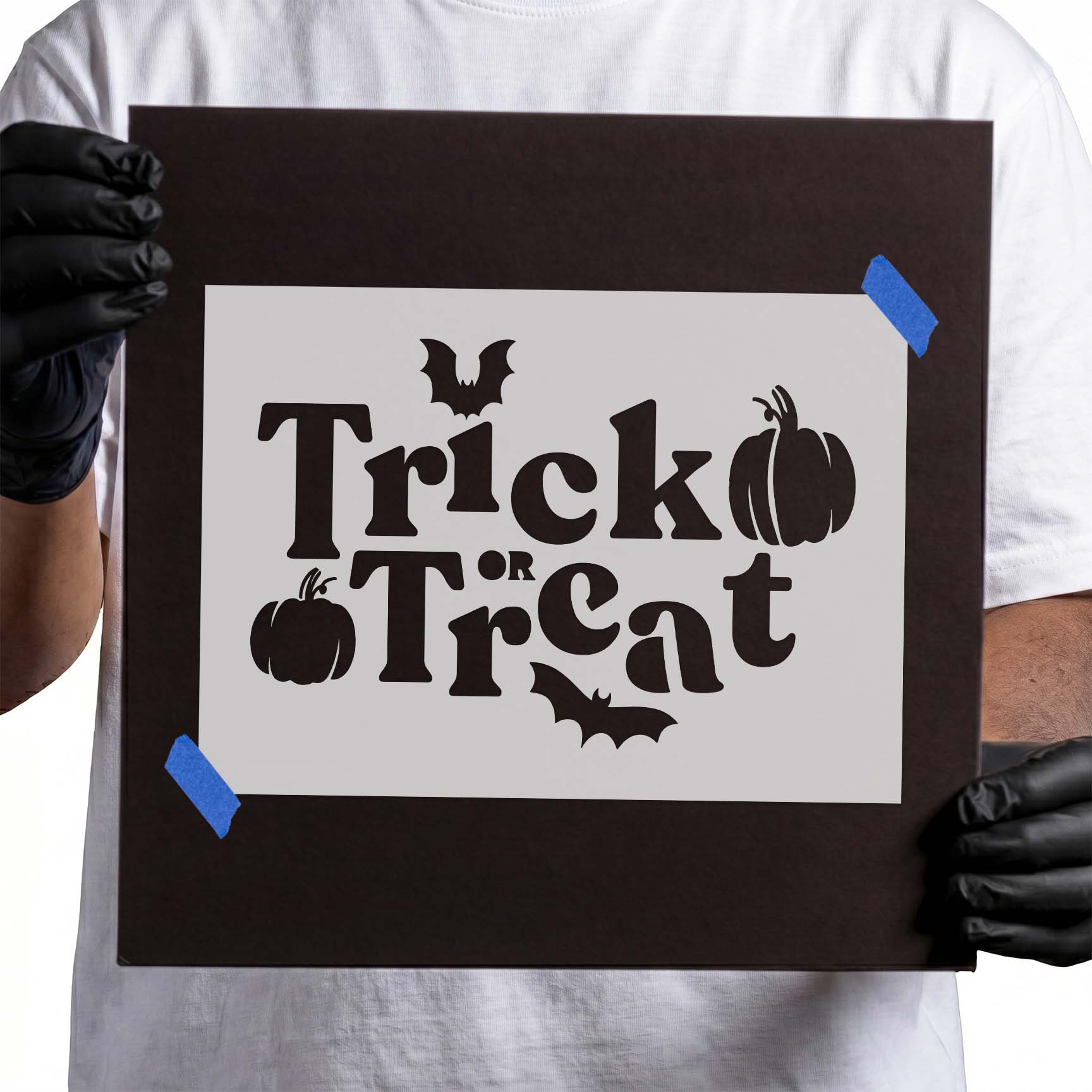 Trick or Treat Pattern Stencil